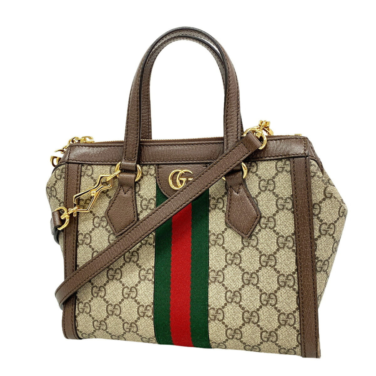 Gucci Brown Pvc Handbag (Pre-Owned)