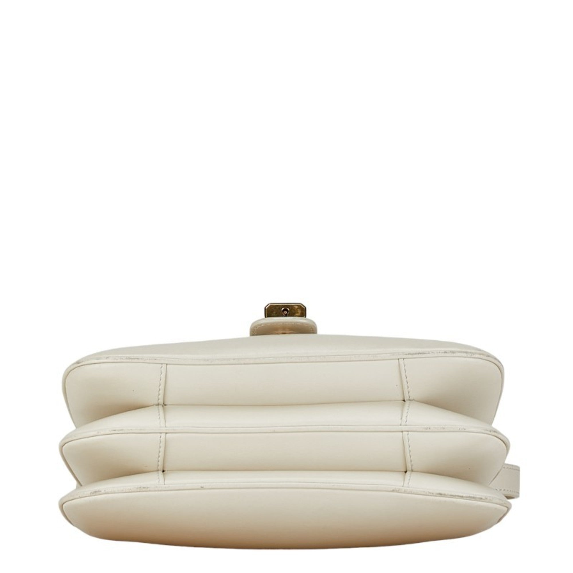 Celine White Leather Shoulder Bag (Pre-Owned)