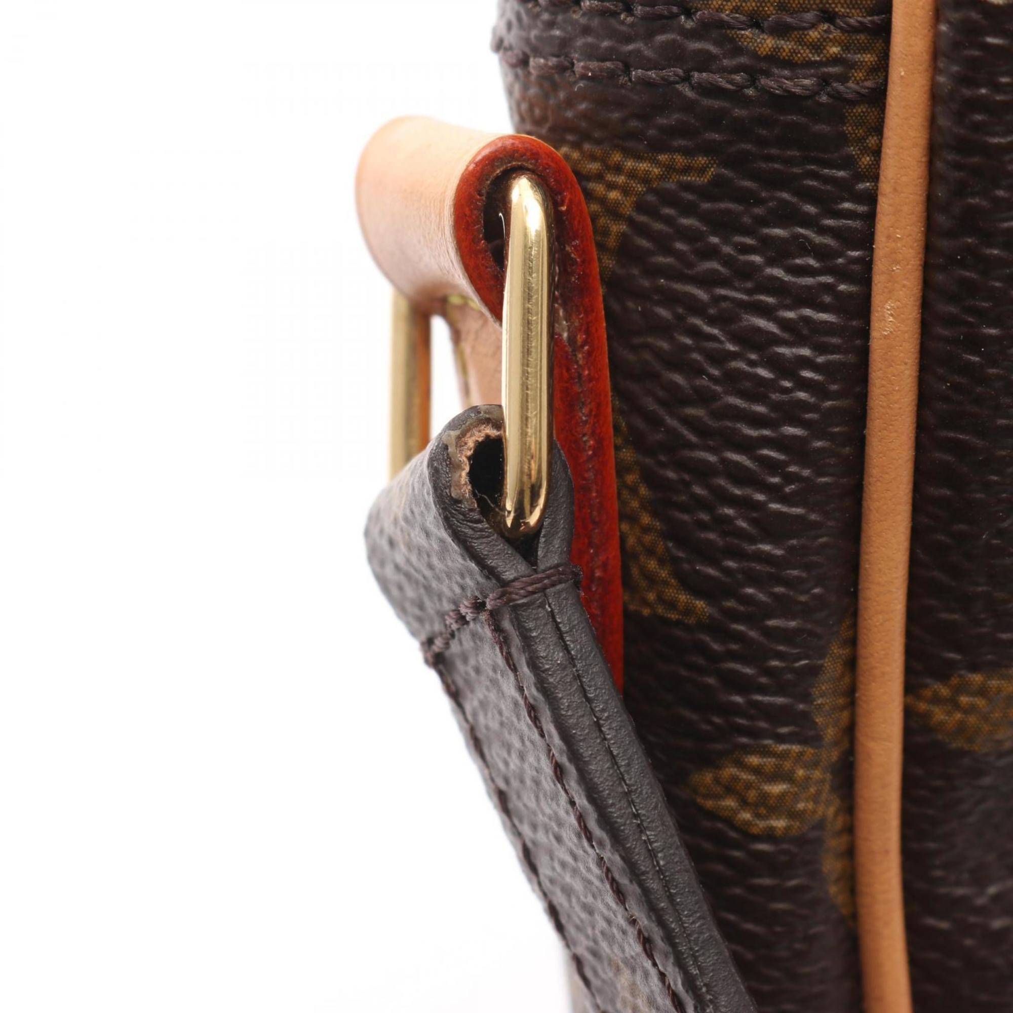 Louis Vuitton Brown Monogram Multi-Color Coated Canvas Leather Handbag Shoulder Bag (Pre-Owned)