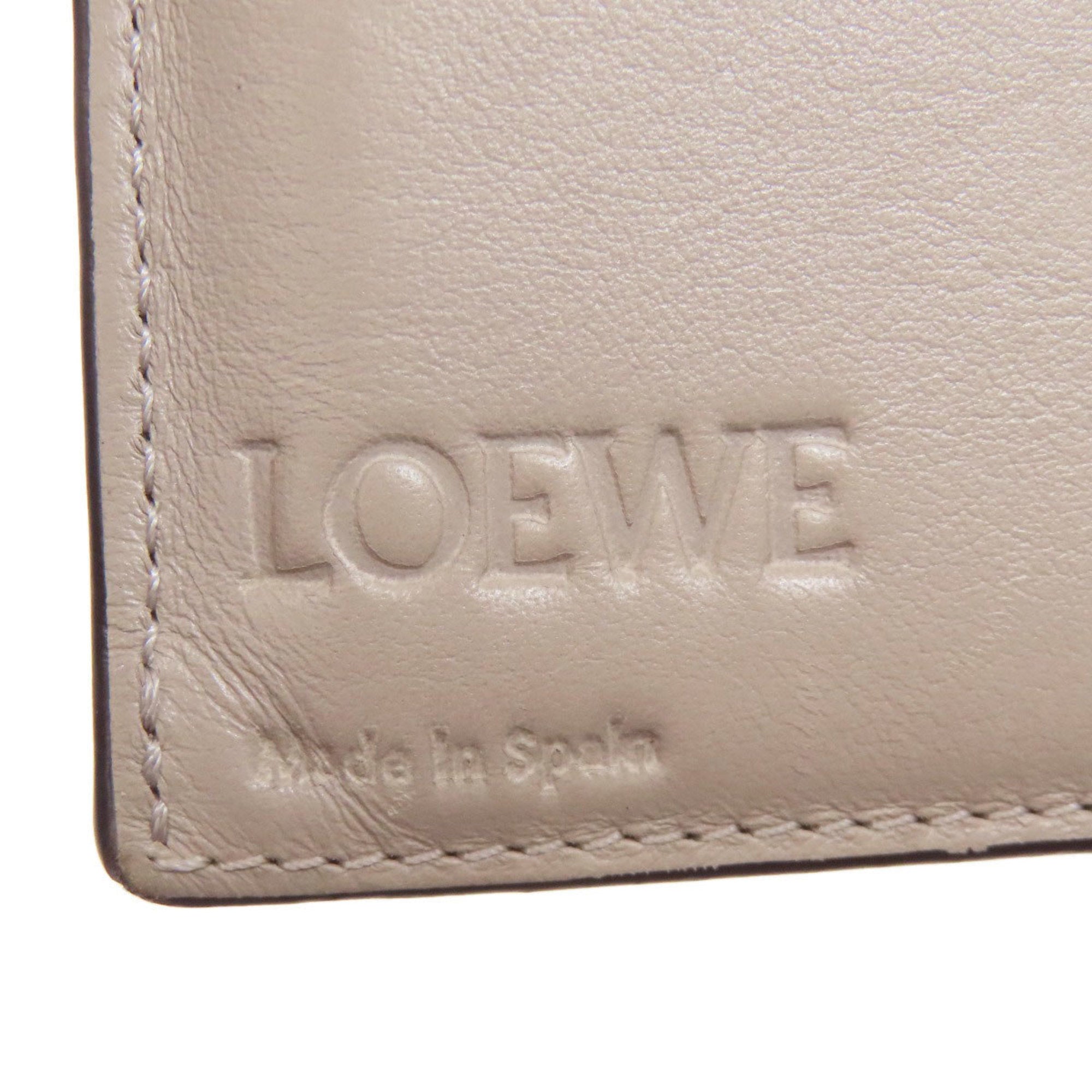 Loewe Gray Green Leather Coin Purse/Coin Case (Pre-Owned)