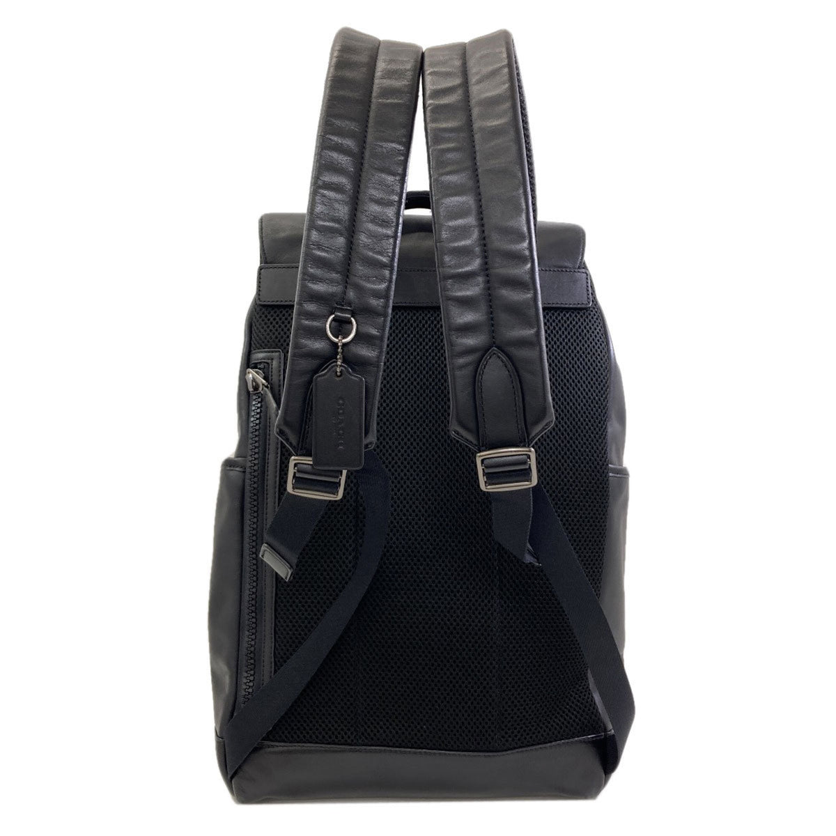 Coach Black Leather Backpack (Pre-Owned)