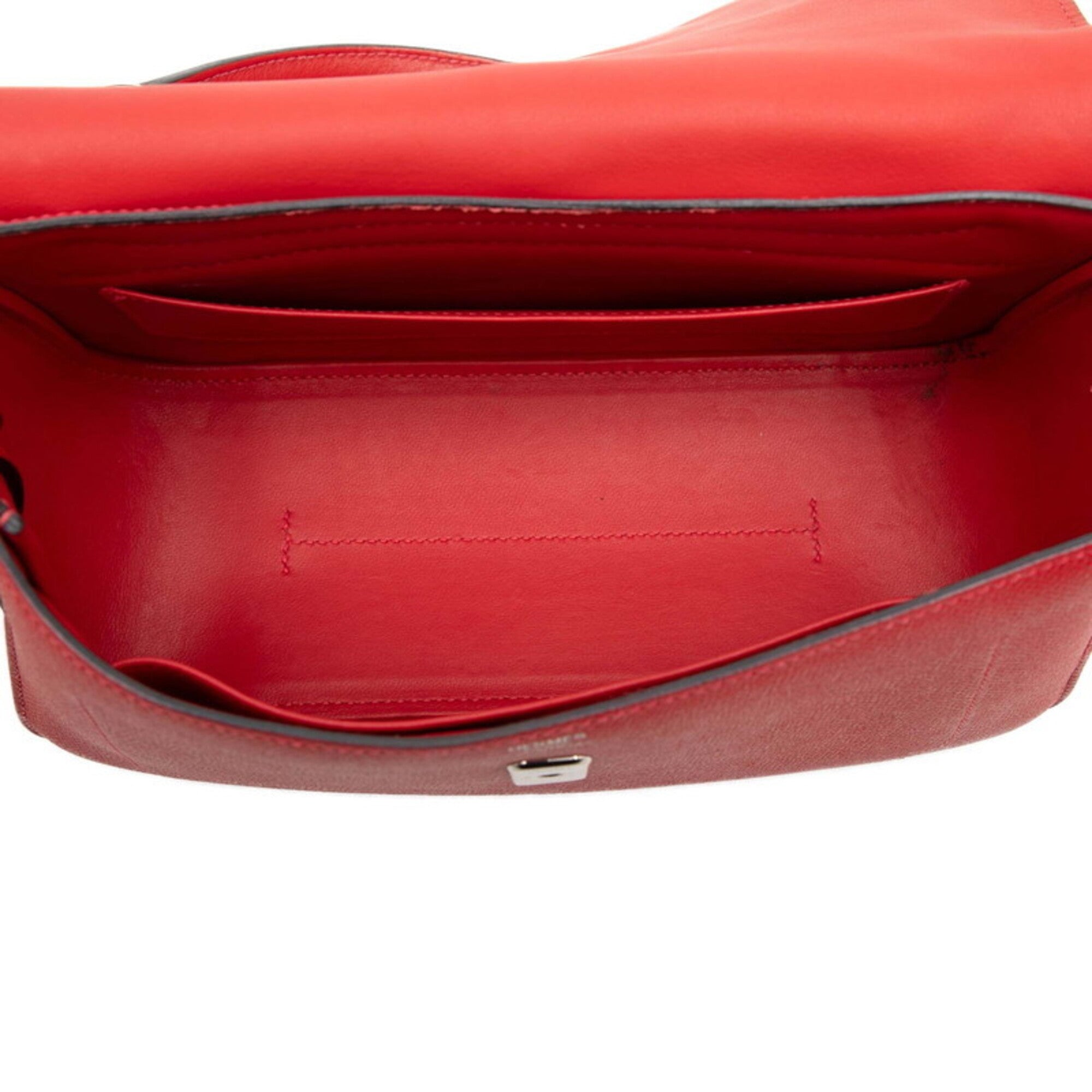 Hermes Red Color Swift Leather Epsom Leather Shoulder Bag (Pre-Owned)