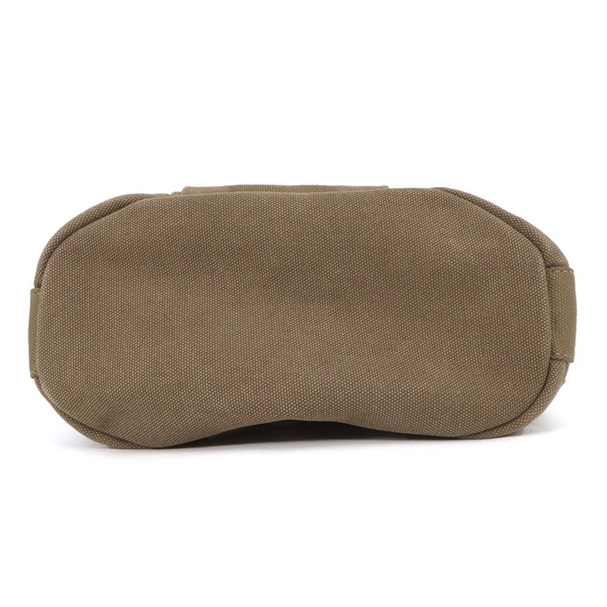 Prada Khaki Brown Canvas Leather Handbag Shoulder Bag (Pre-Owned)