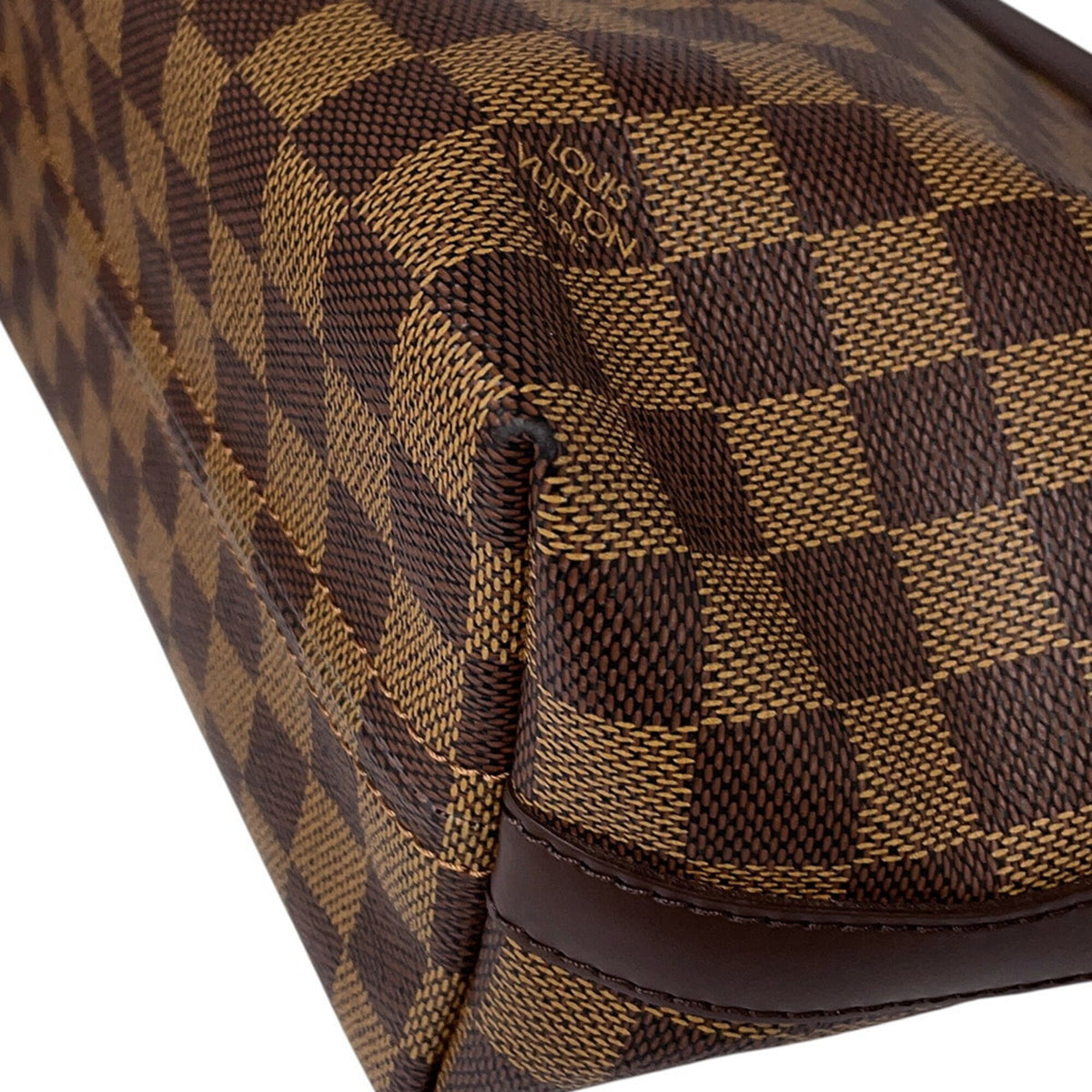 Louis Vuitton Damier Damier Canvas Ebene Red Color Handbag Shoulder Bag (Pre-Owned)
