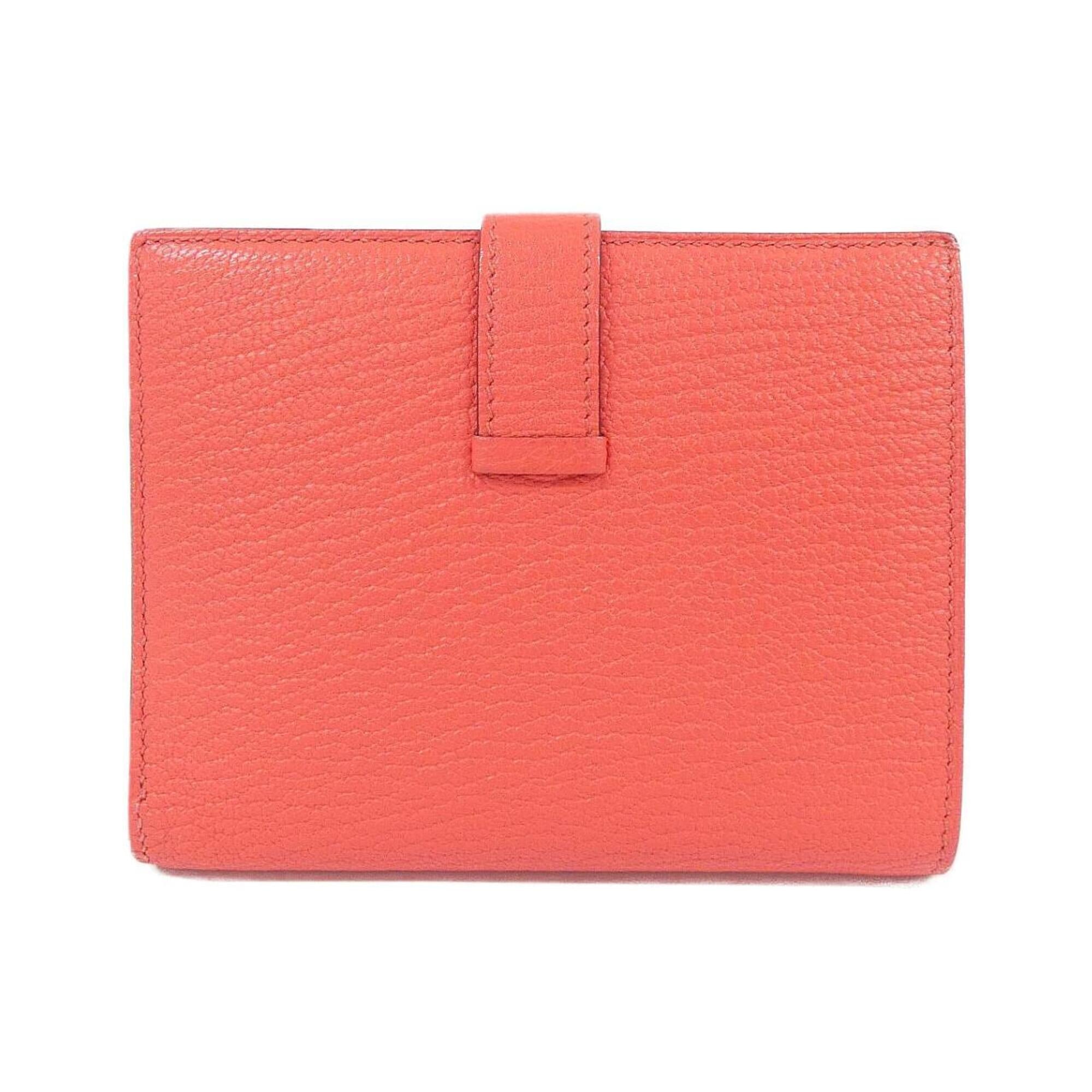 Hermes Pink Chevre Leather Wallet (Bi-Fold) (Pre-Owned)
