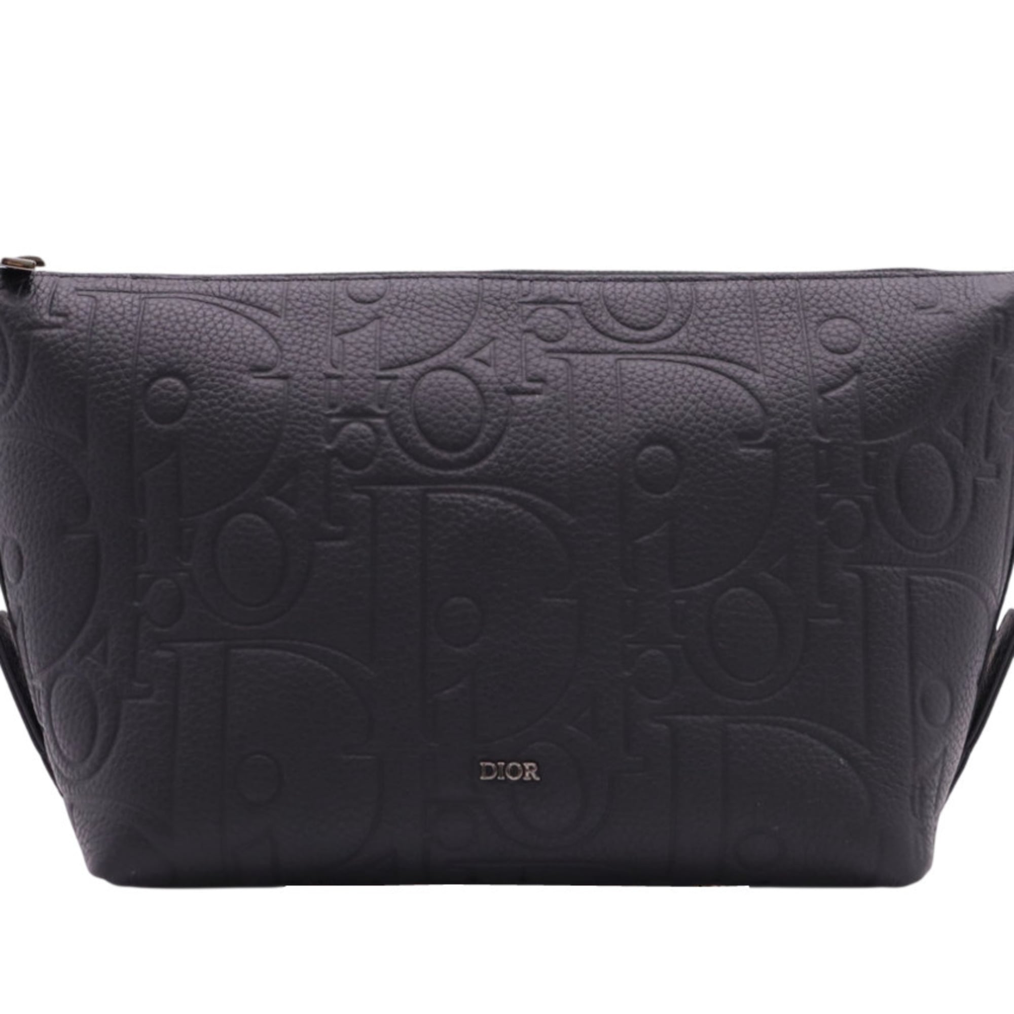 Christian Dior Black Leather Clutch Bag (Pre-Owned)