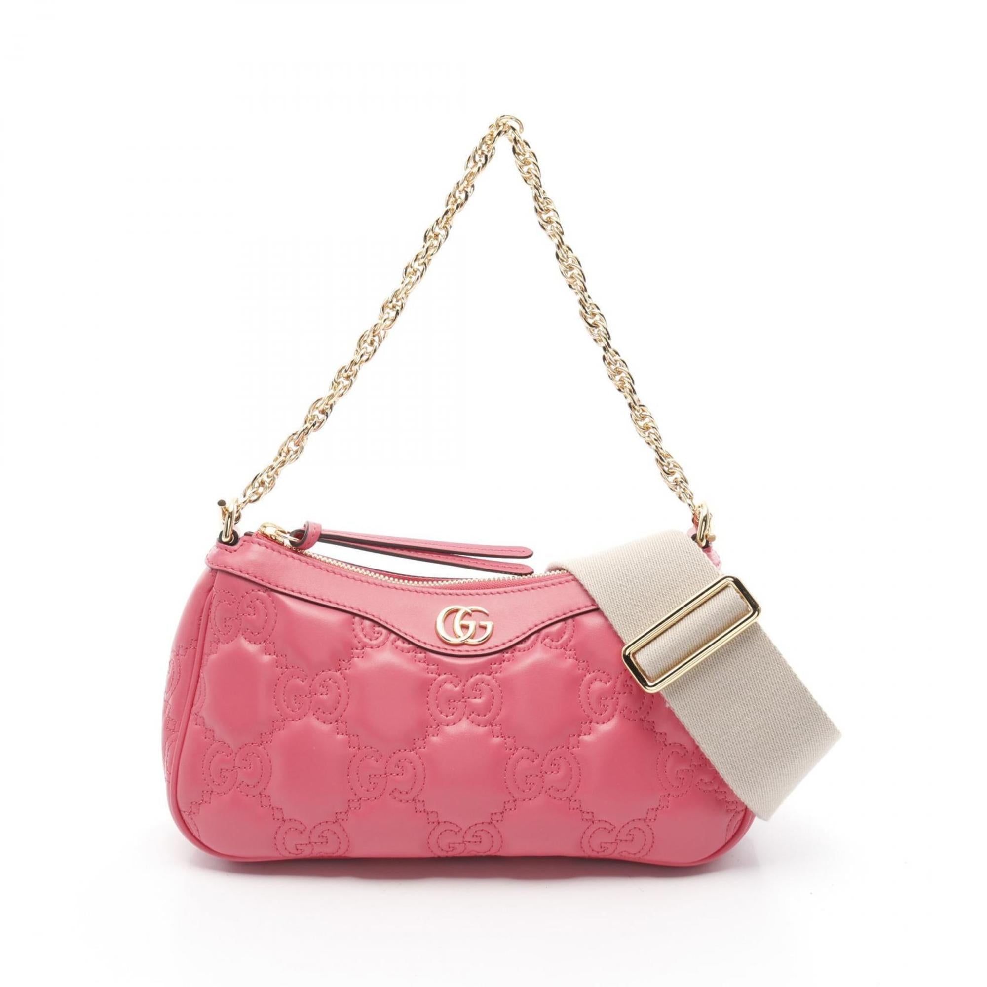 Gucci Pink Leather Handbag (Pre-Owned)