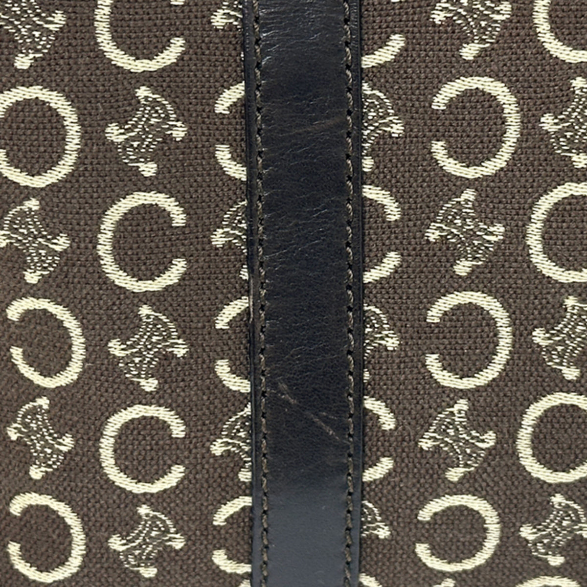 Celine Brown Canvas Handbag (Pre-Owned)