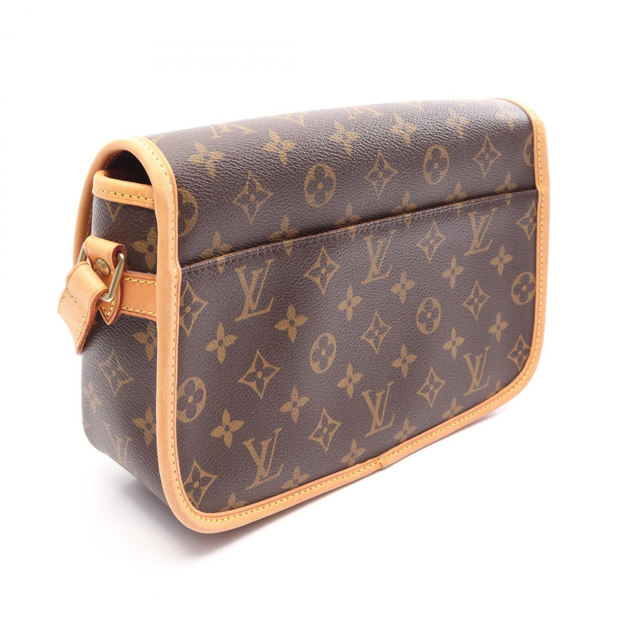 Louis Vuitton Brown Pvc Coated Canvas Leather Handbag Shoulder Bag (Pre-Owned)