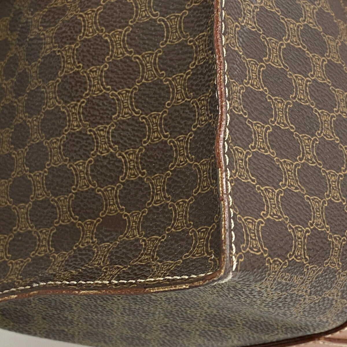 Celine Brown Pvc Tote Bag (Pre-Owned)