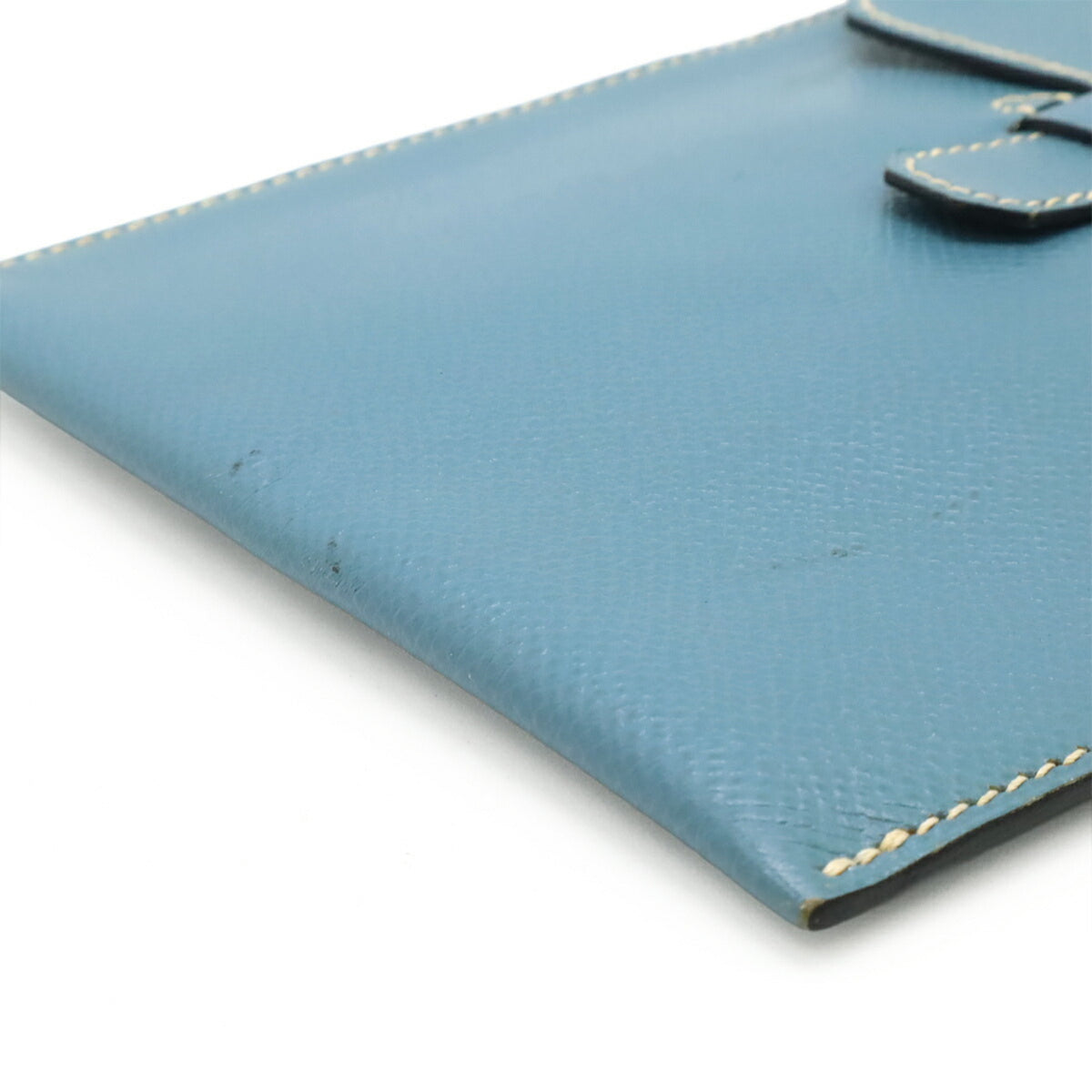 Hermes Light Blue Leather Pochette Shoulder Bag (Pre-Owned)
