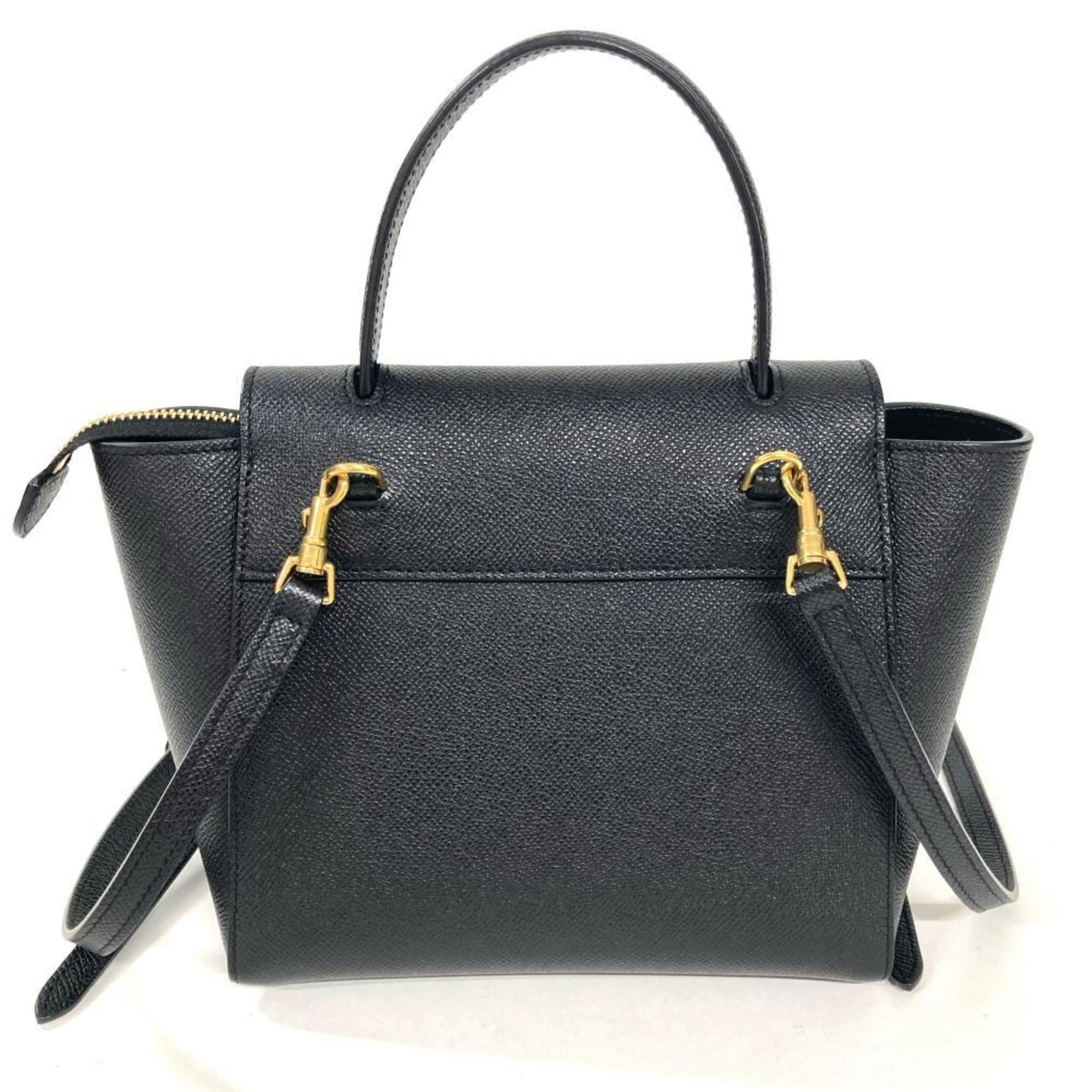 Celine Black Leather Handbag (Pre-Owned)