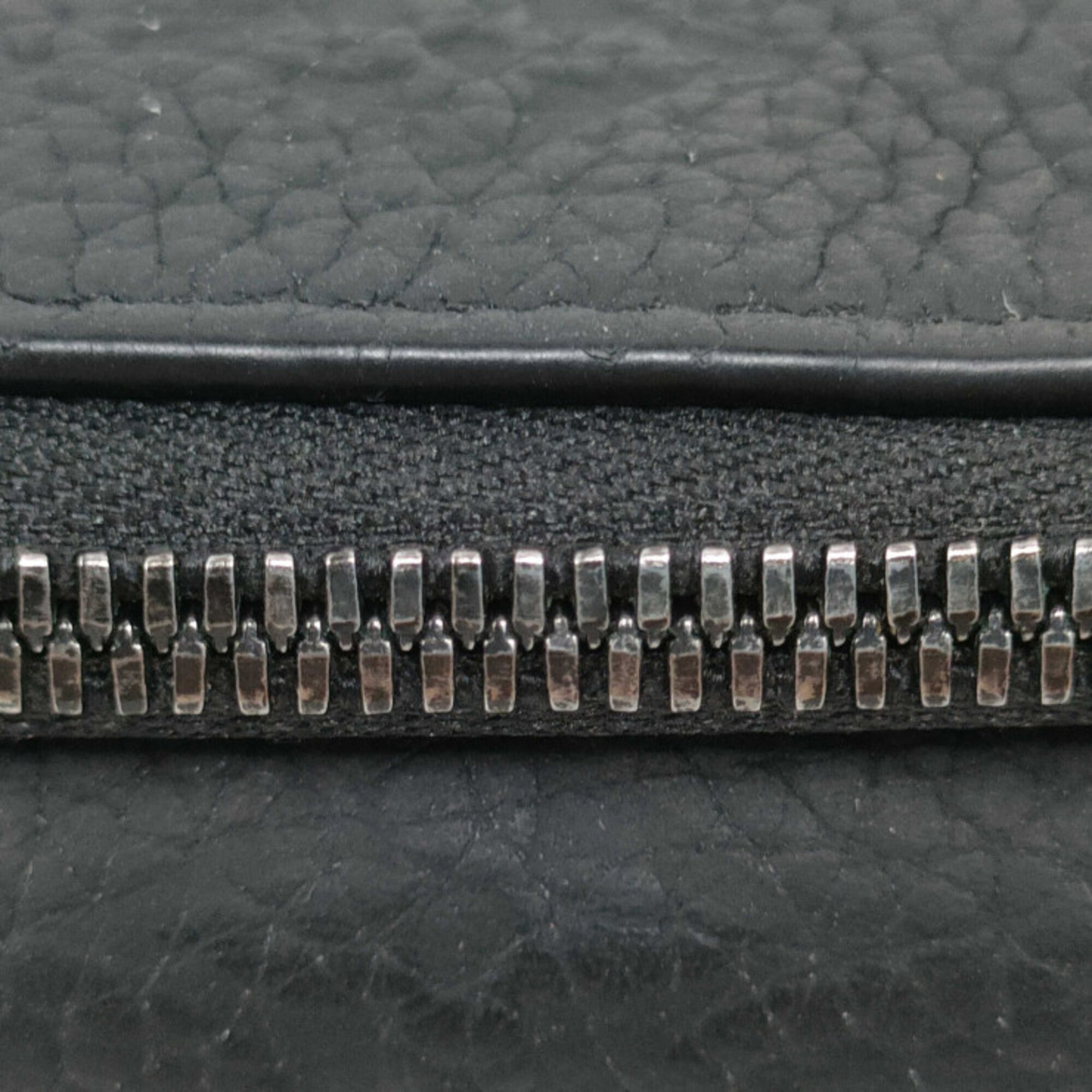 Louis Vuitton Black Leather Wallet (Tri-Fold) (Pre-Owned)