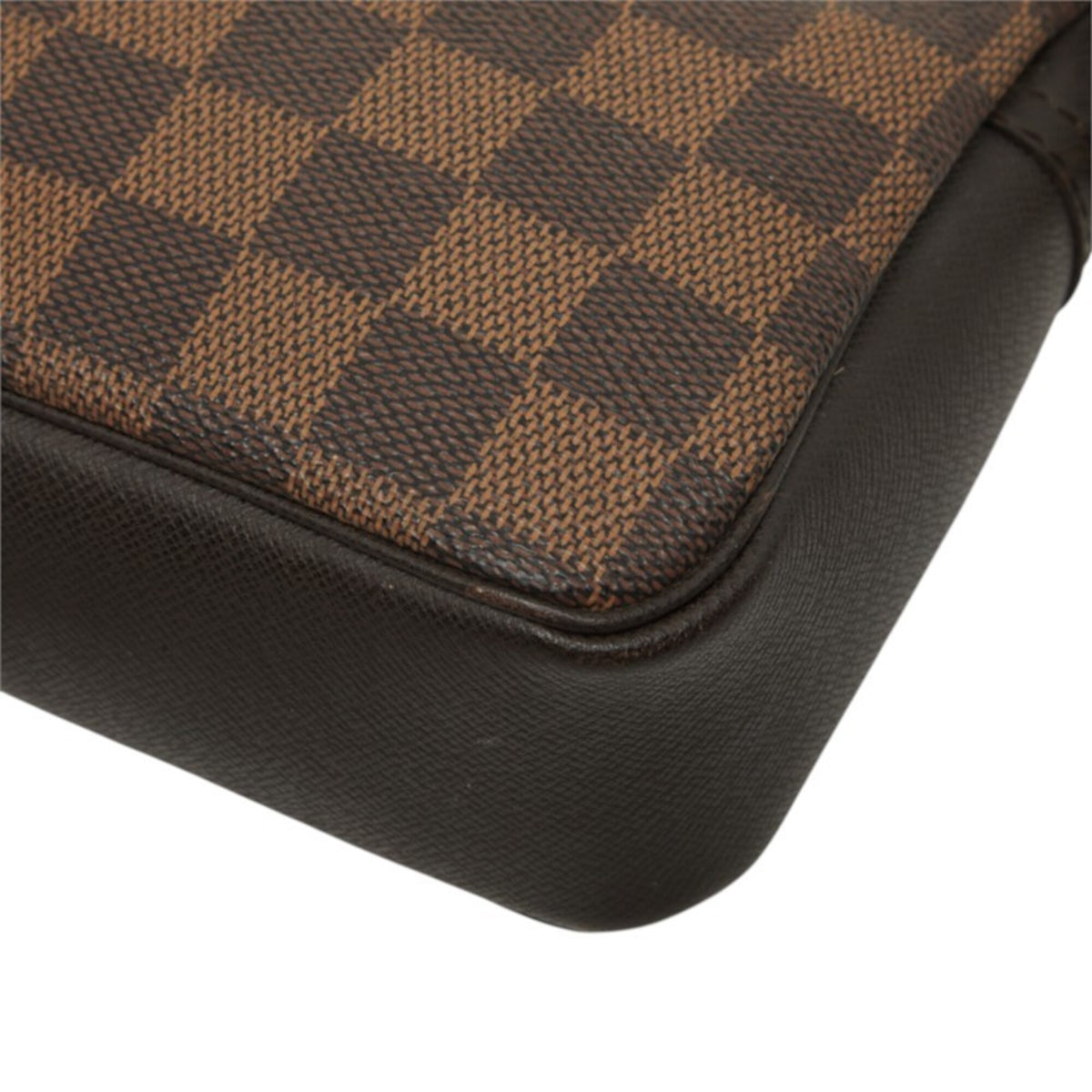 Louis Vuitton Brown Pvc Leather Handbag Pouch (Pre-Owned)