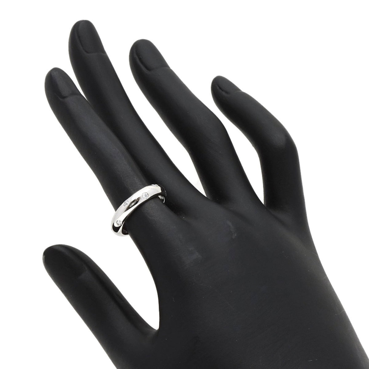 Tiffany Silver Platinum 950 Band Ring (Pre-Owned)