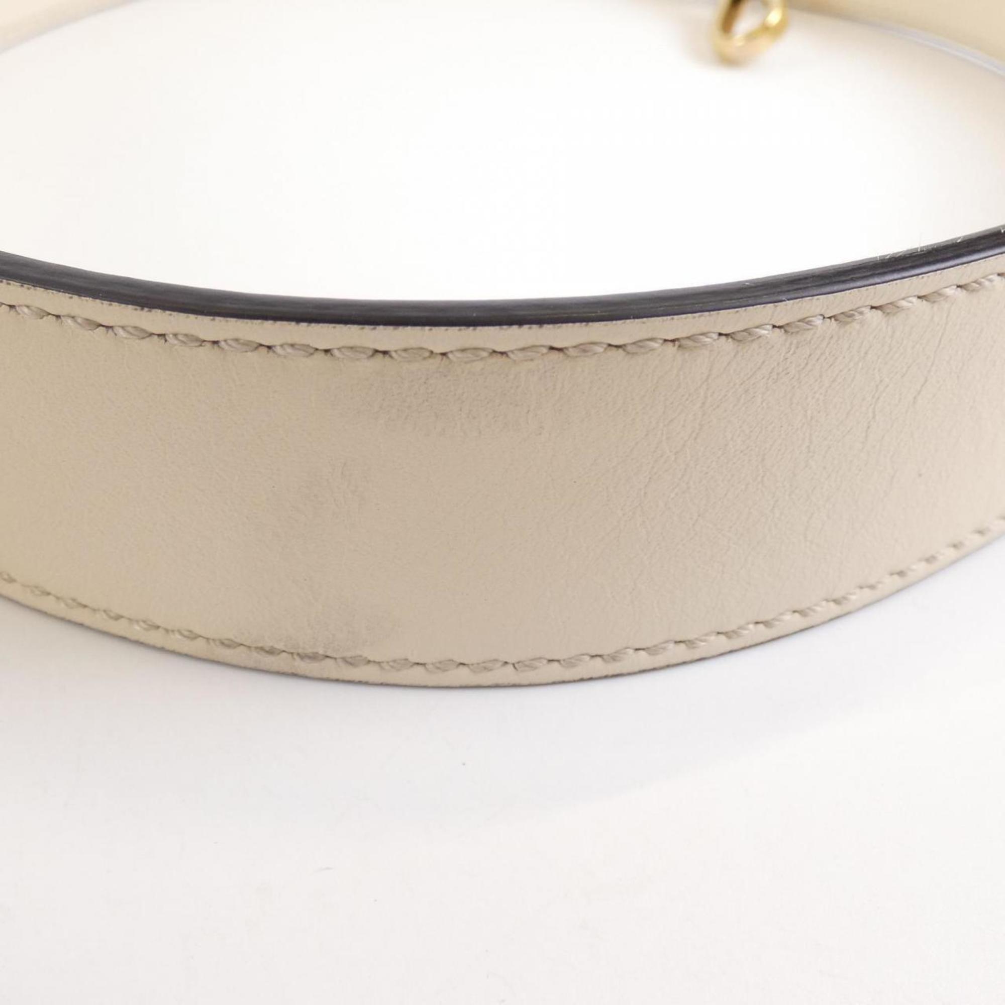 Fendi Beige Leather Handbag (Pre-Owned)