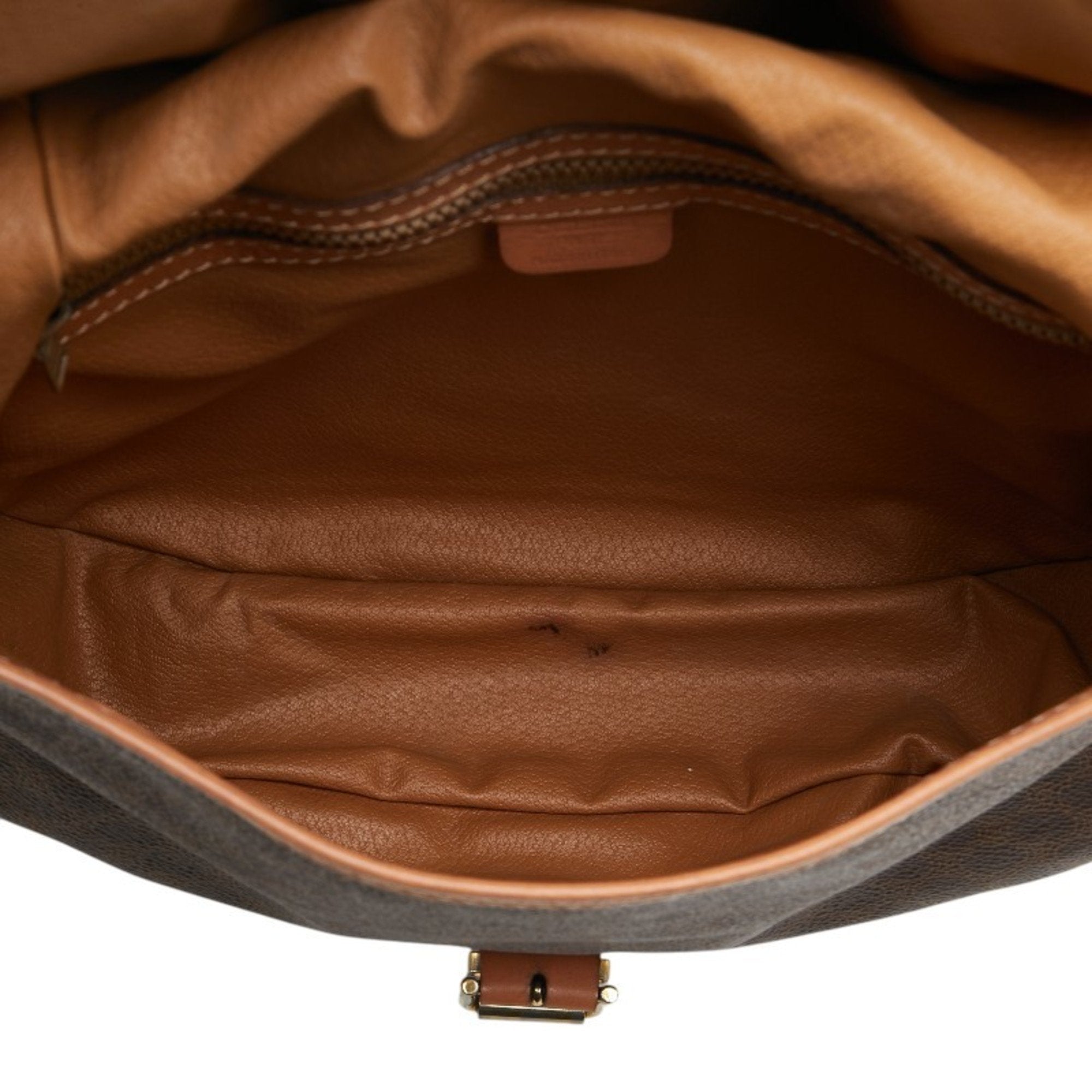 Celine Brown Pvc Leather Shoulder Bag (Pre-Owned)