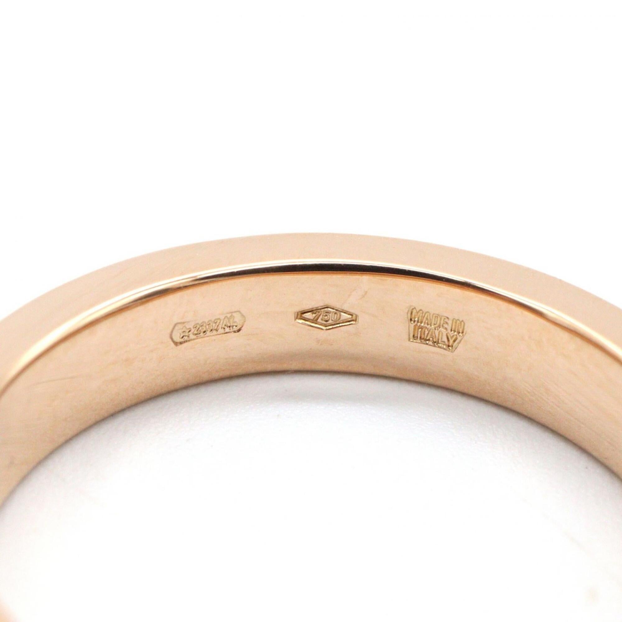 Bvlgari Gold Clear Pink Gold (18K) Band Ring (Pre-Owned)