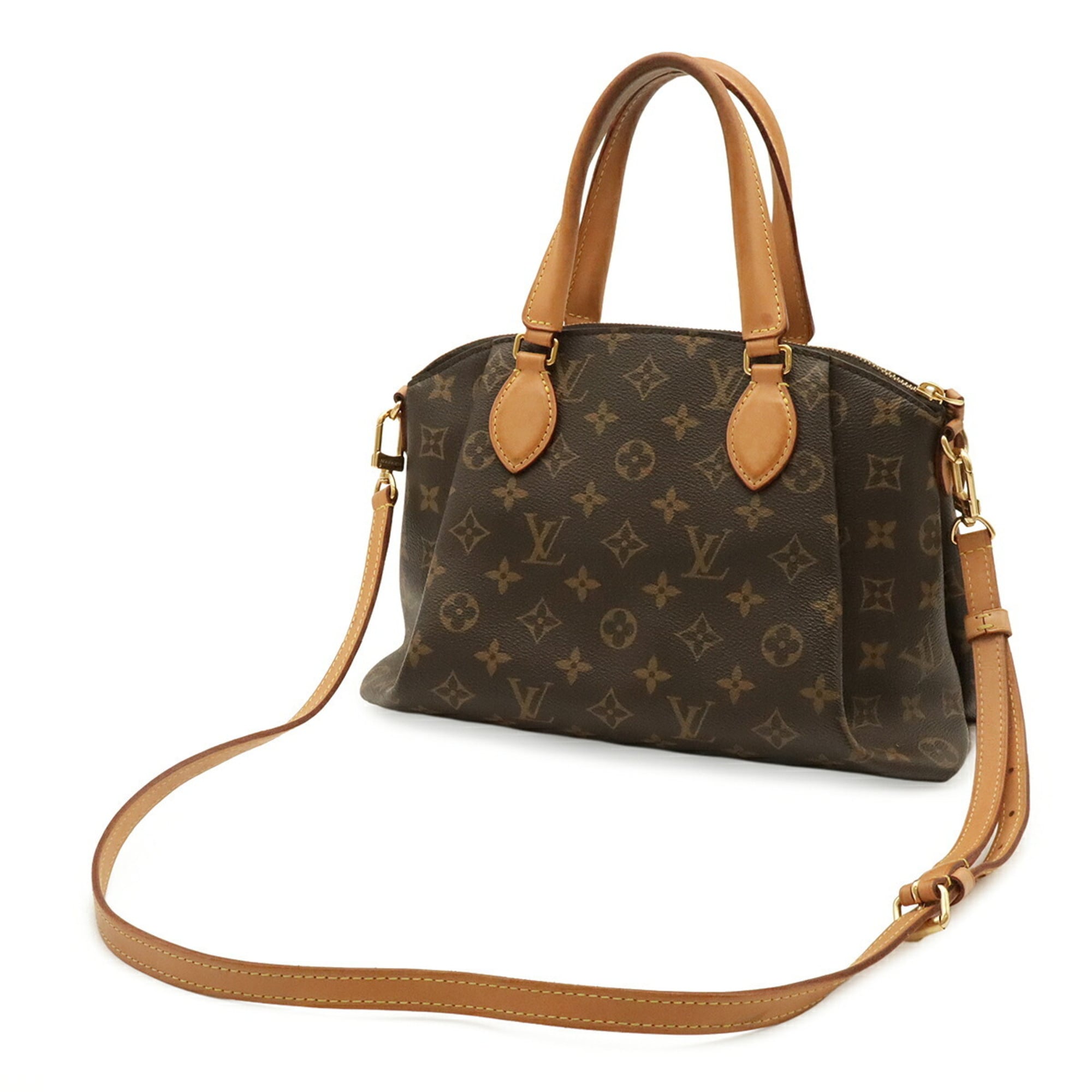 Louis Vuitton Brown Monogram Canvas Handbag Shoulder Bag Tote Bag (Pre-Owned)