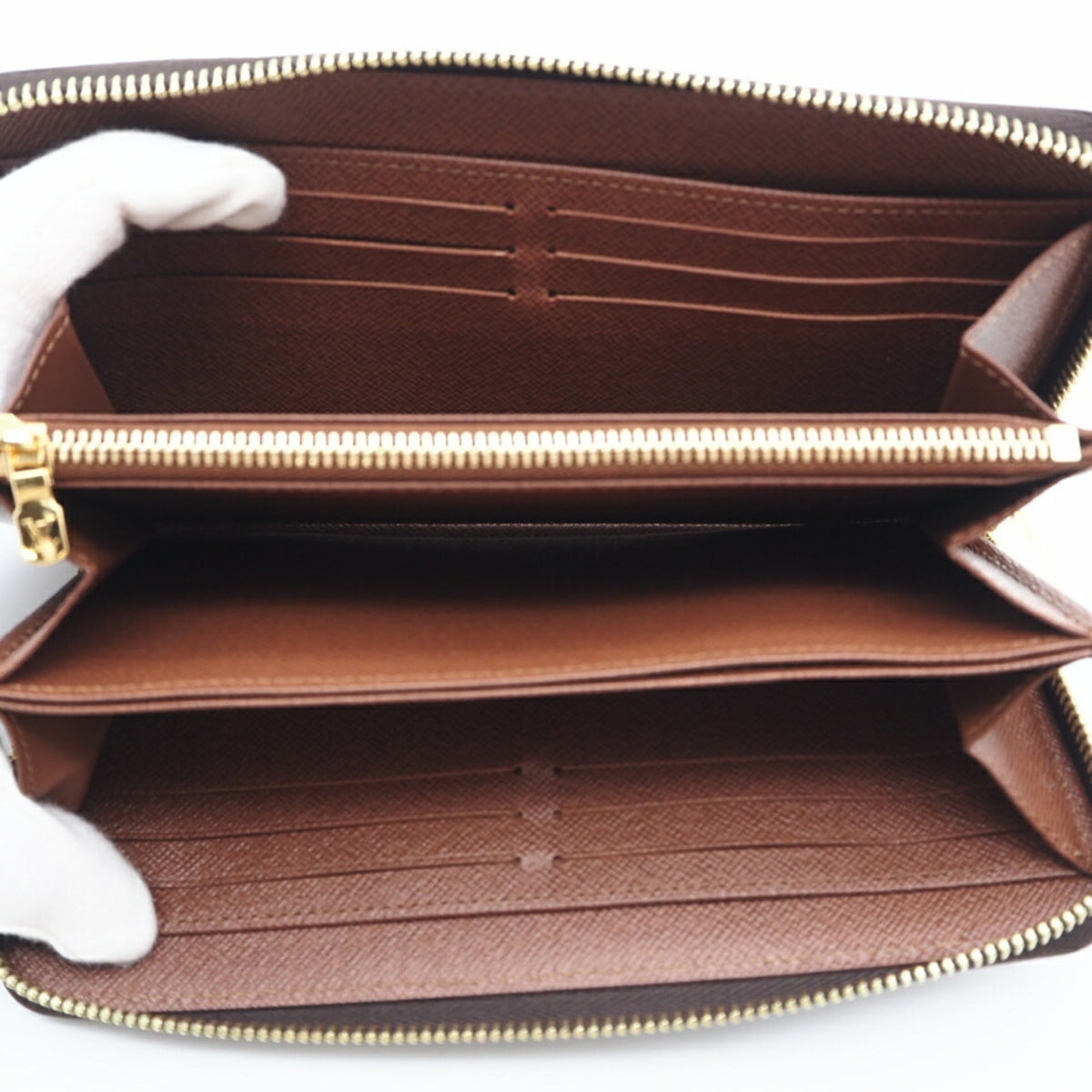 Louis Vuitton Monogram Brown Coated Canvas Long Wallet (Bi-Fold) (Pre-Owned)