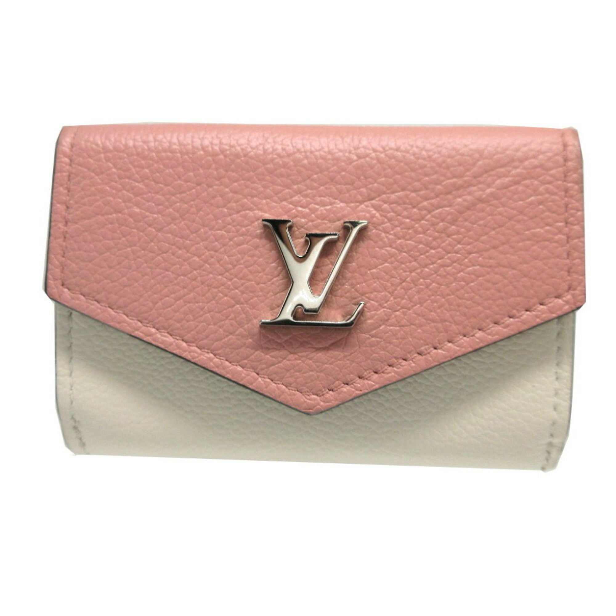 Louis Vuitton Pink Leather Wallet (Tri-Fold) (Pre-Owned)