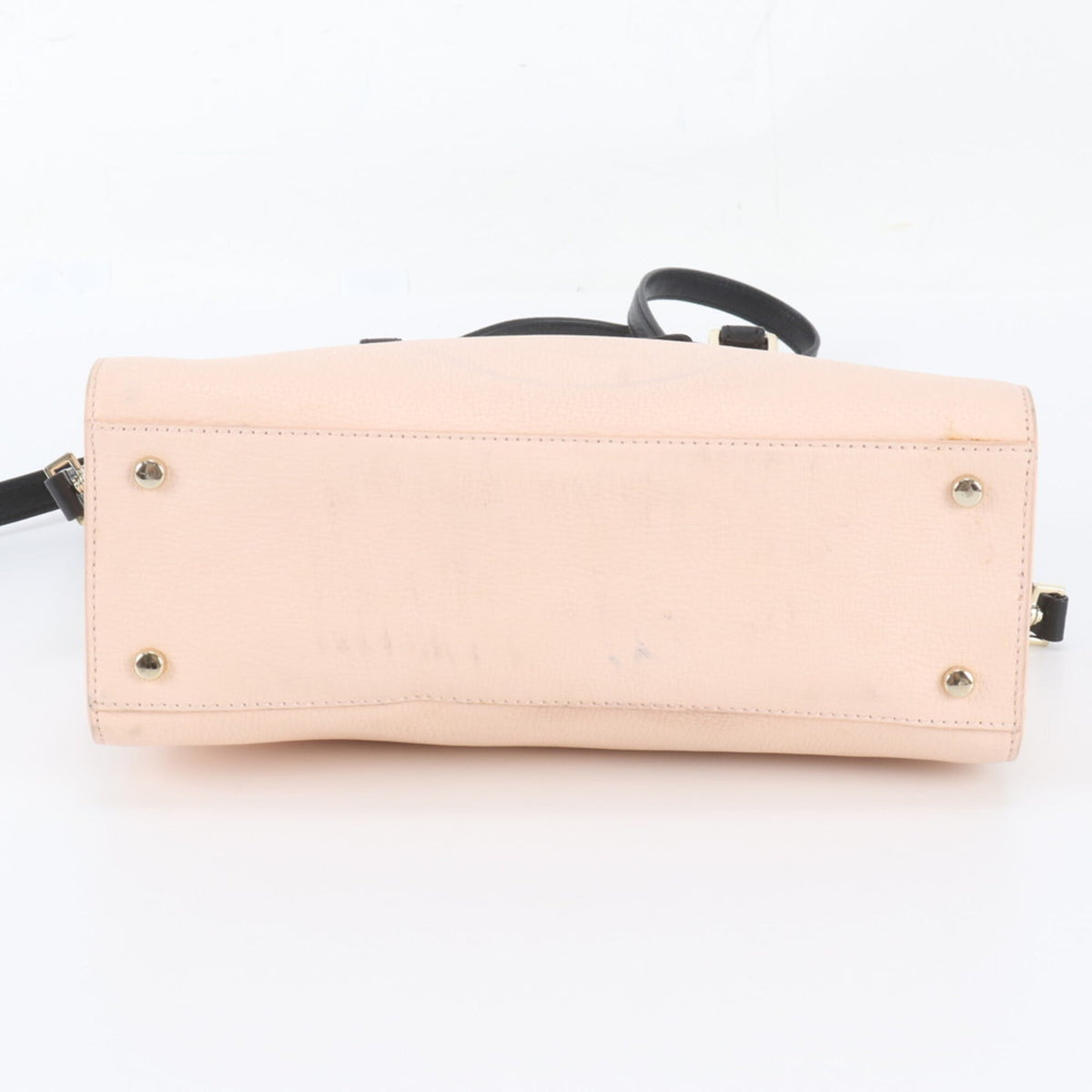 Kate Spade Black Light Pink Leather Handbag Shoulder Bag Tote Bag (Pre-Owned)