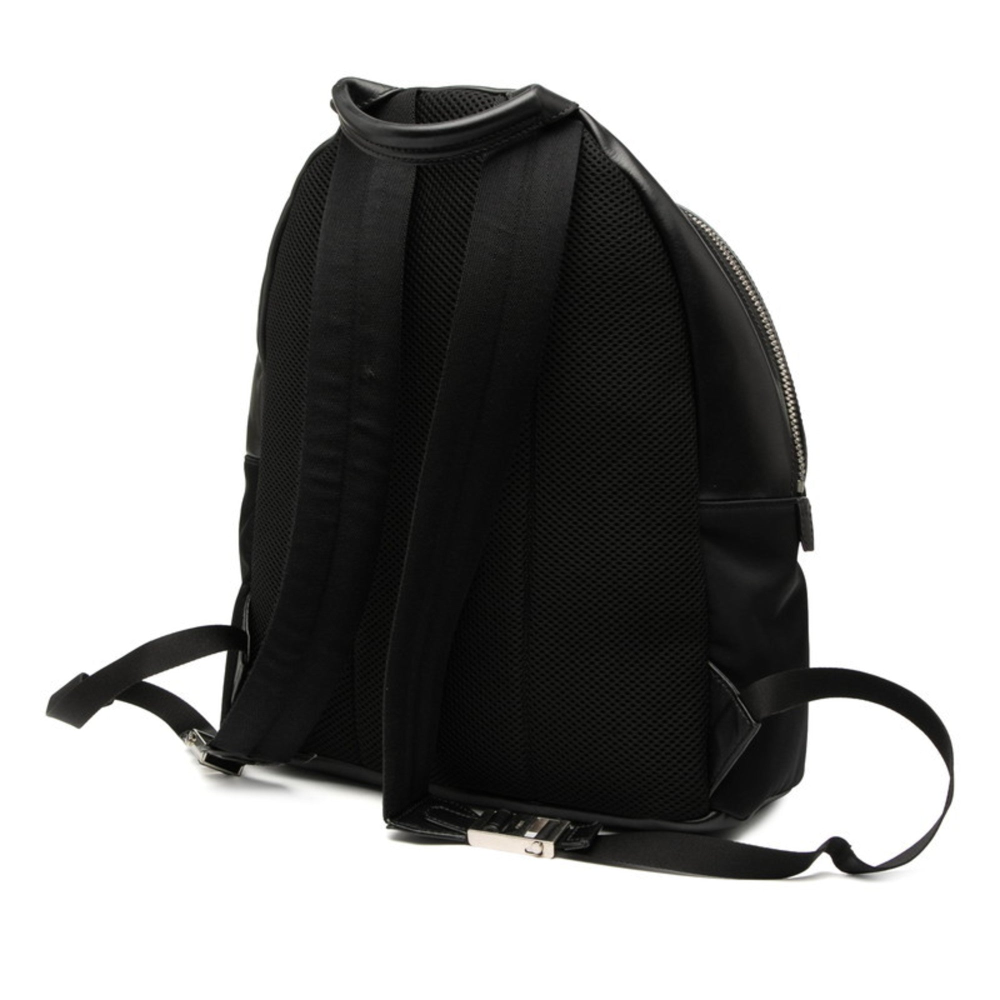 Fendi Black Leather Nylon Backpack (Pre-Owned)