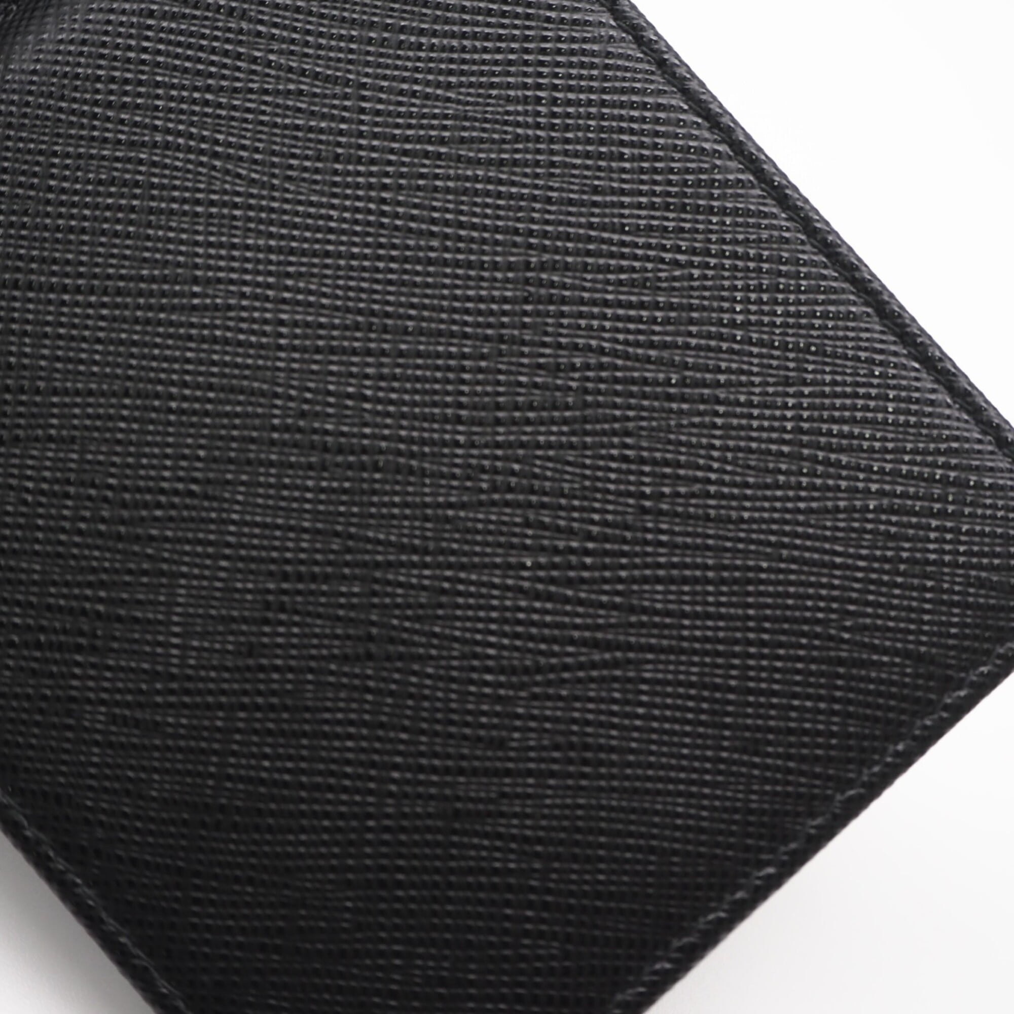 Prada Saffiano Black Saffiano Money Clip (Pre-Owned)