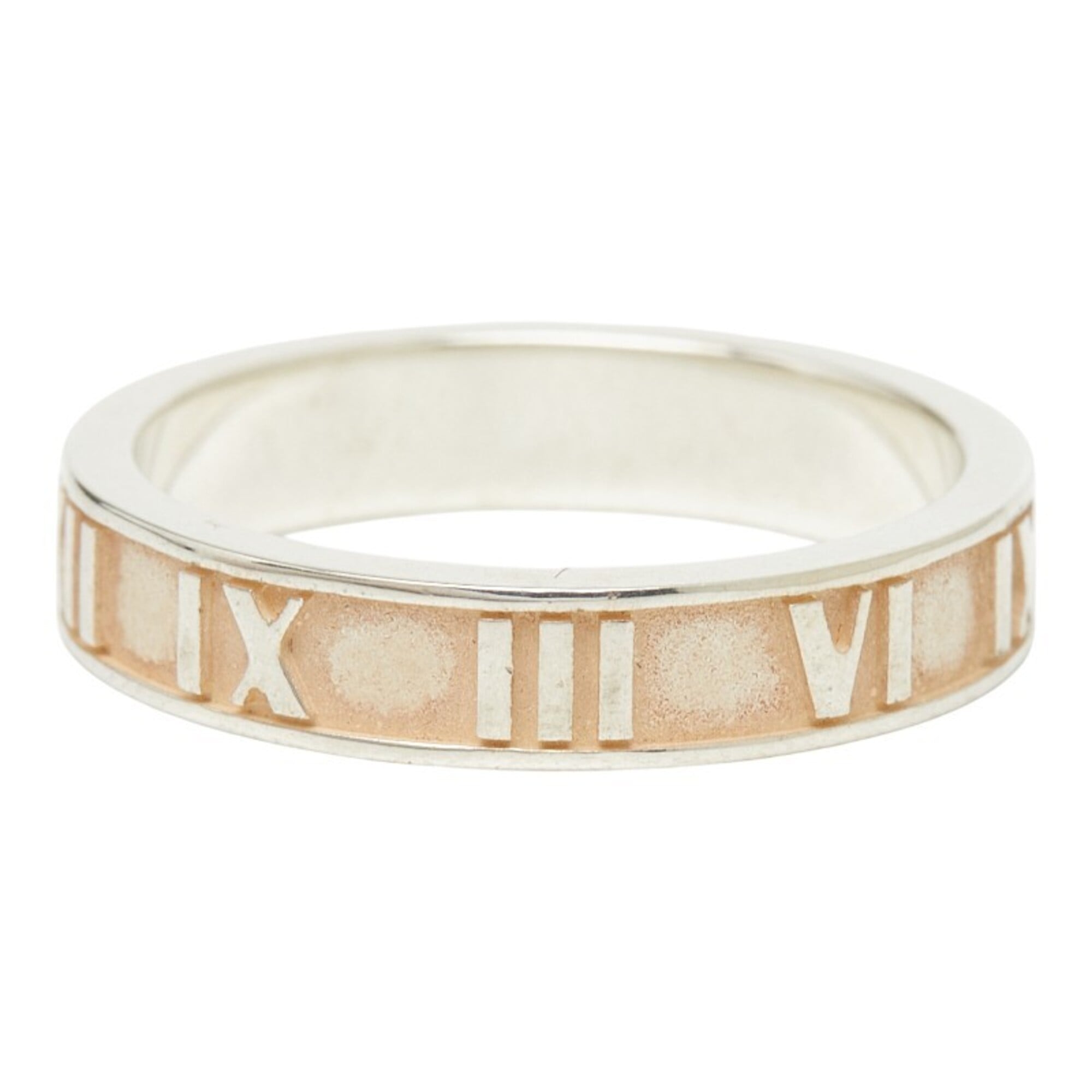 Tiffany Atlas Silver 925 Band Ring (Pre-Owned)