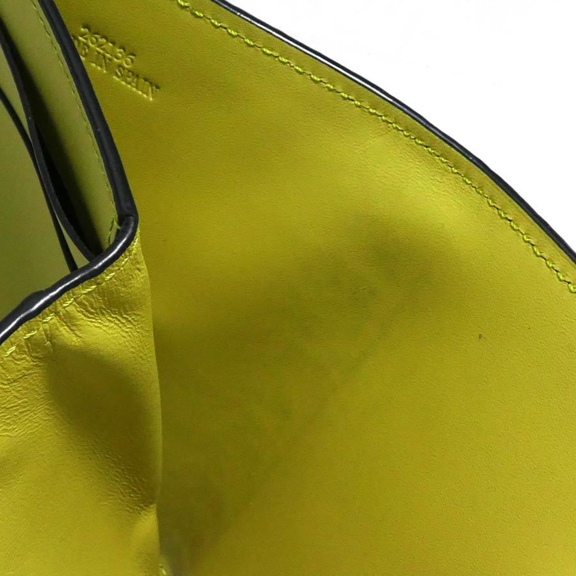 Loewe Green Yellow Leather Wallet (Tri-Fold) (Pre-Owned)