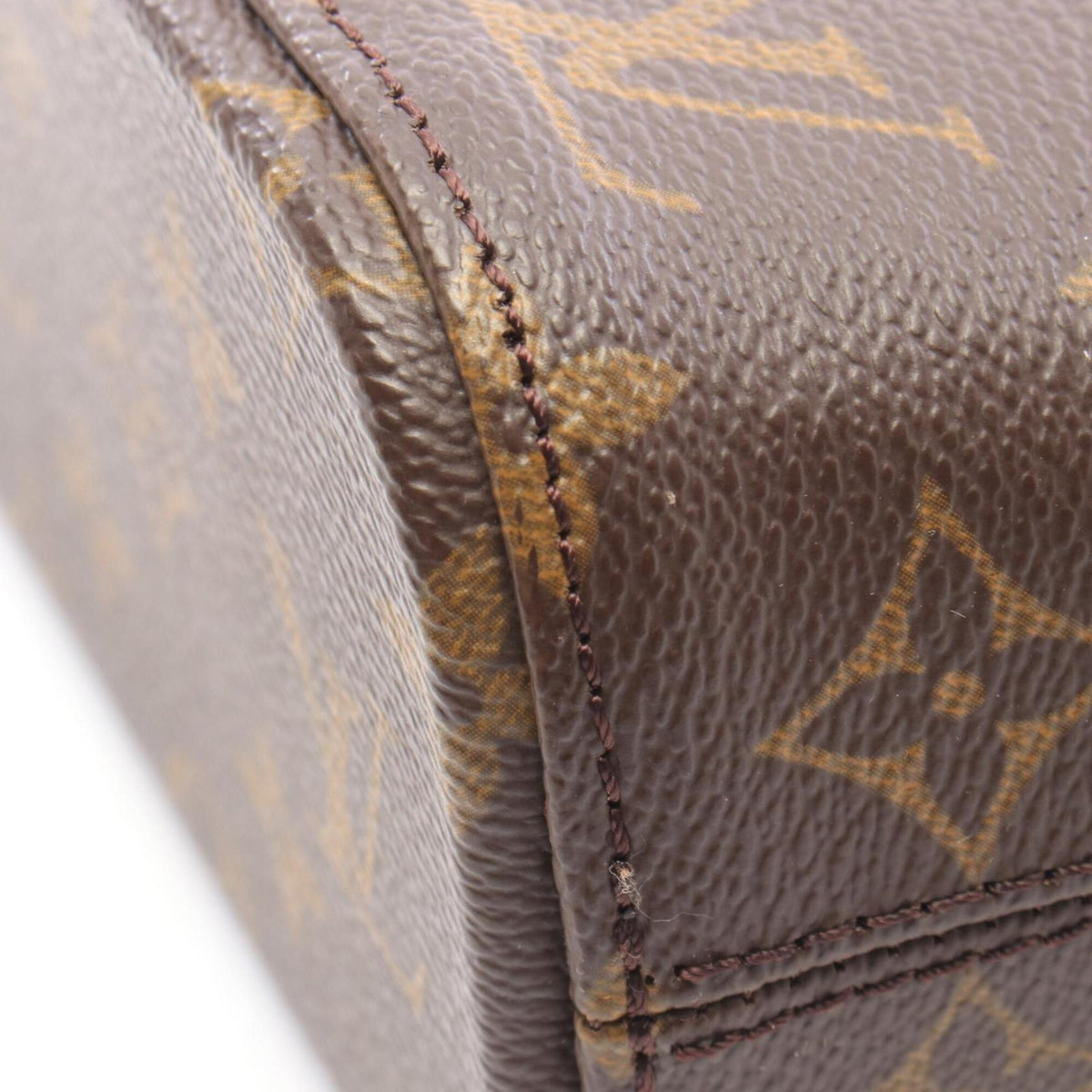 Louis Vuitton Brown Coated Canvas Leather Handbag (Pre-Owned)