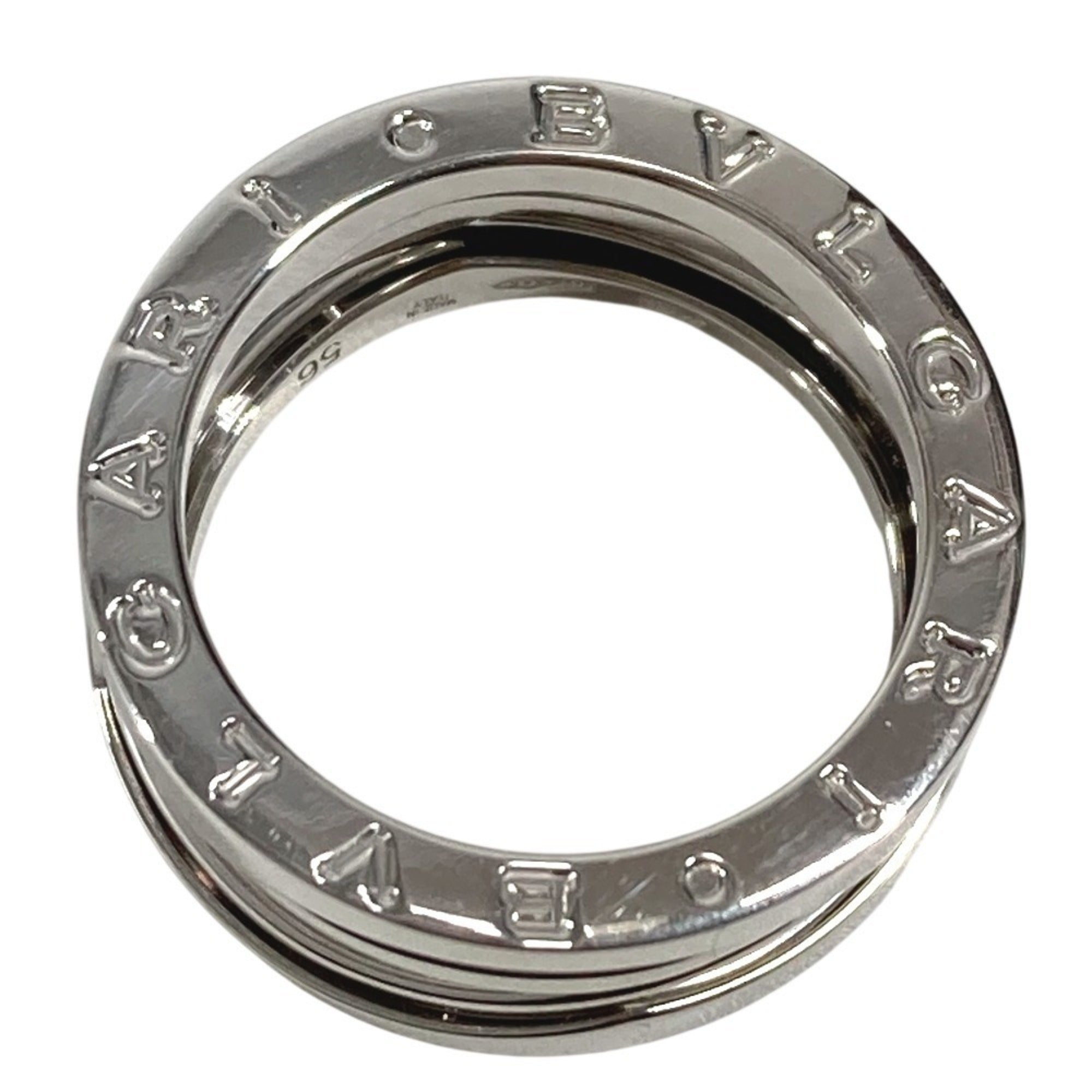Bvlgari Silver White Gold (18K) Band Ring (Pre-Owned)