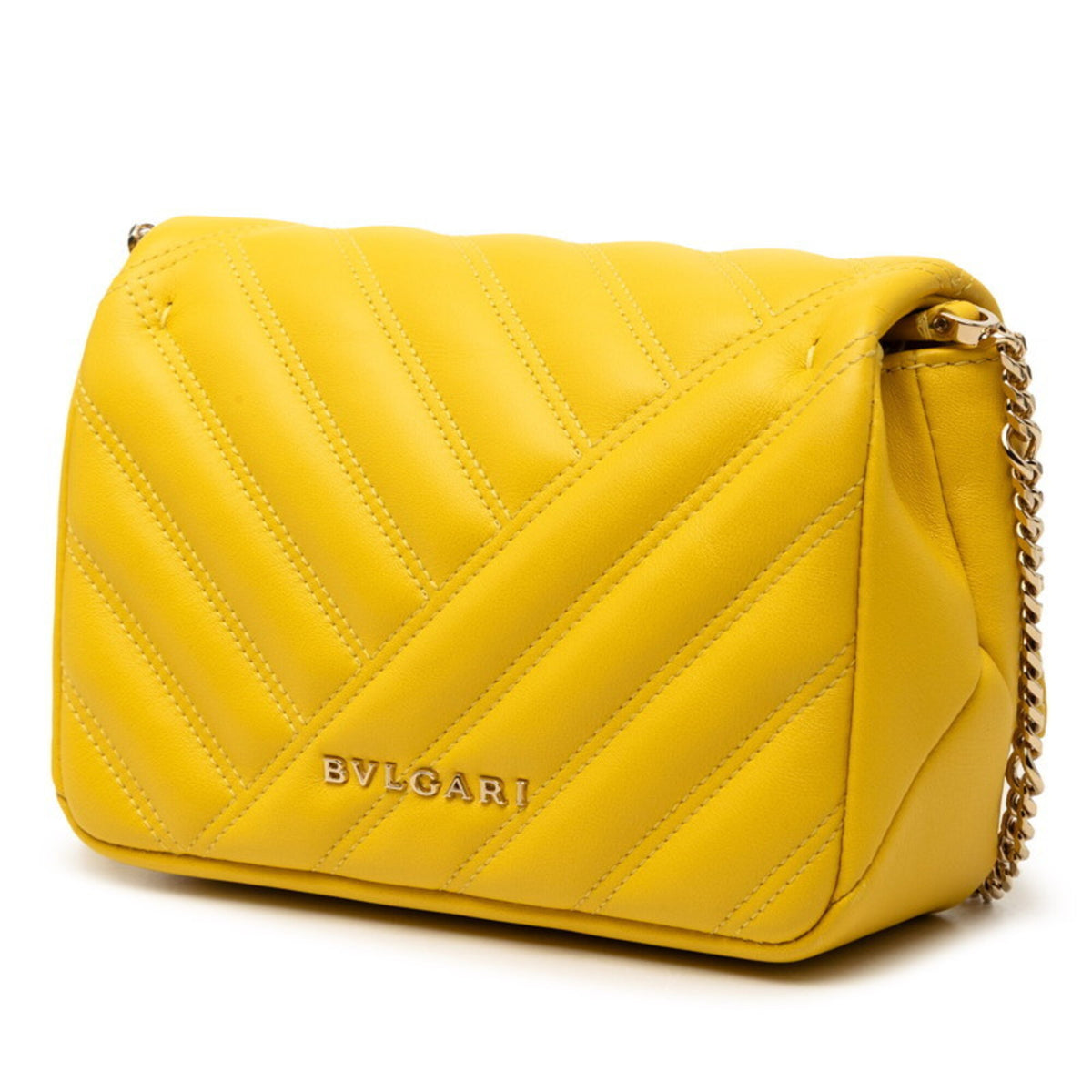 Bvlgari Yellow Leather Shoulder Bag (Pre-Owned)