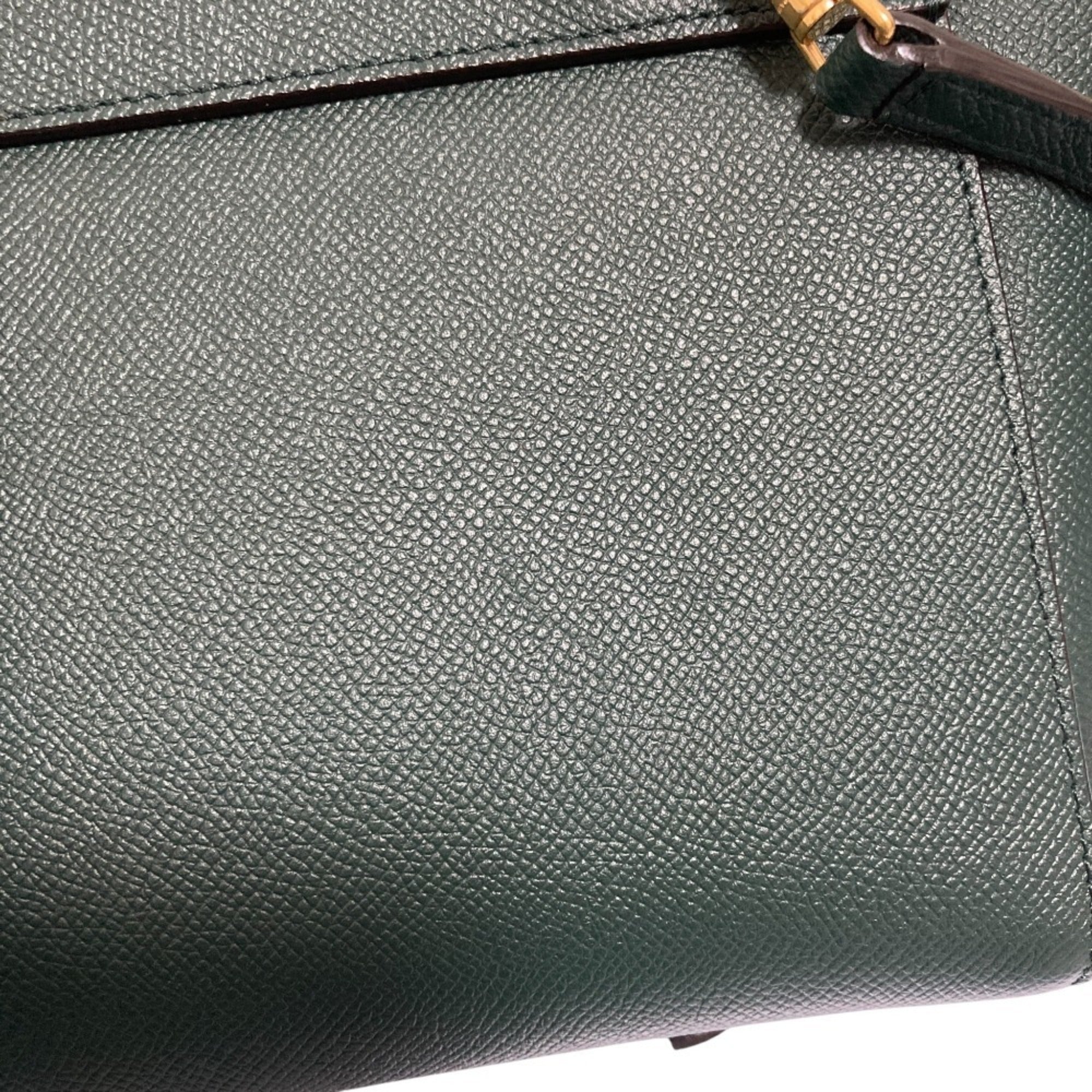 Celine Green Suede Handbag Shoulder Bag (Pre-Owned)