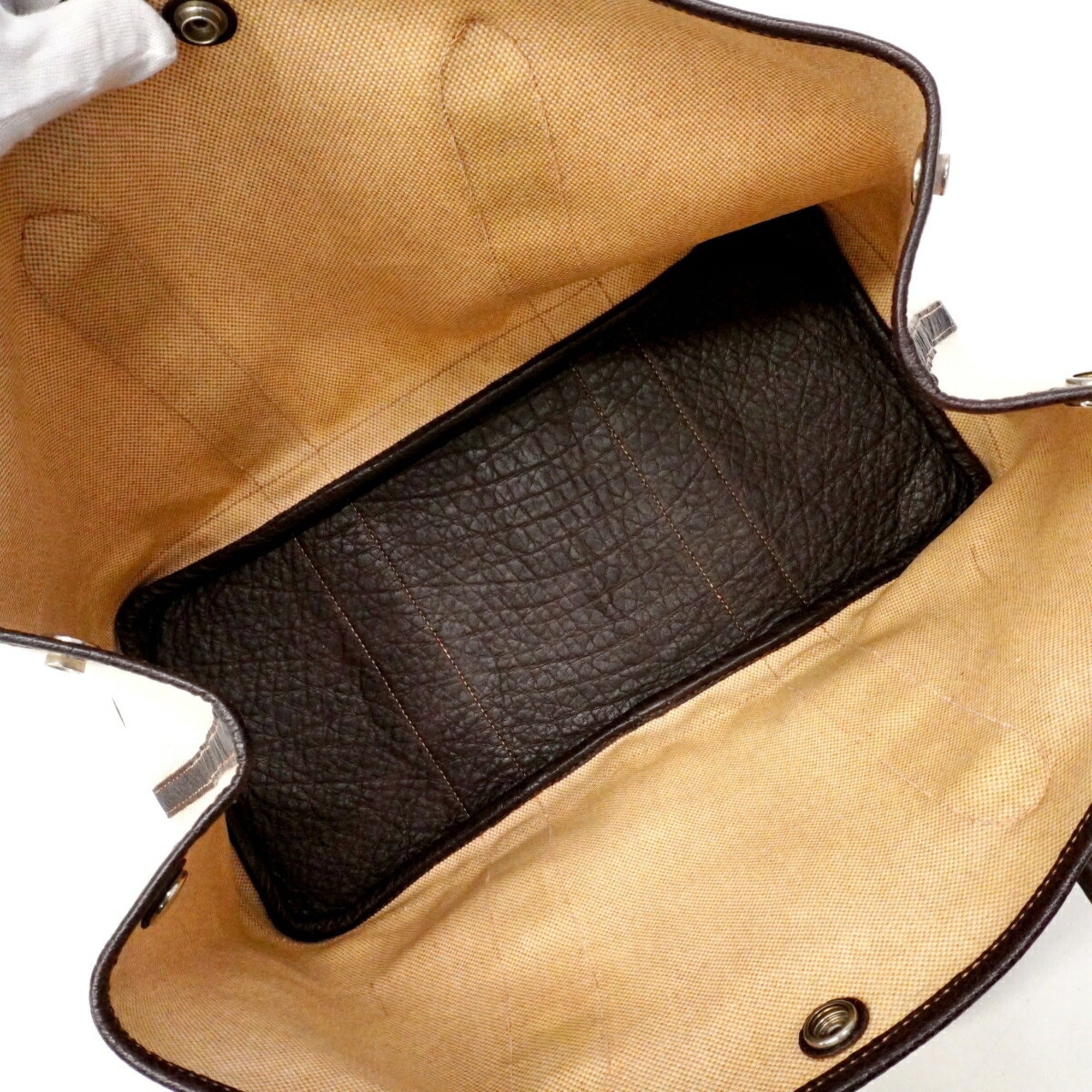 Hermes Brown Toile H Tote Bag (Pre-Owned)