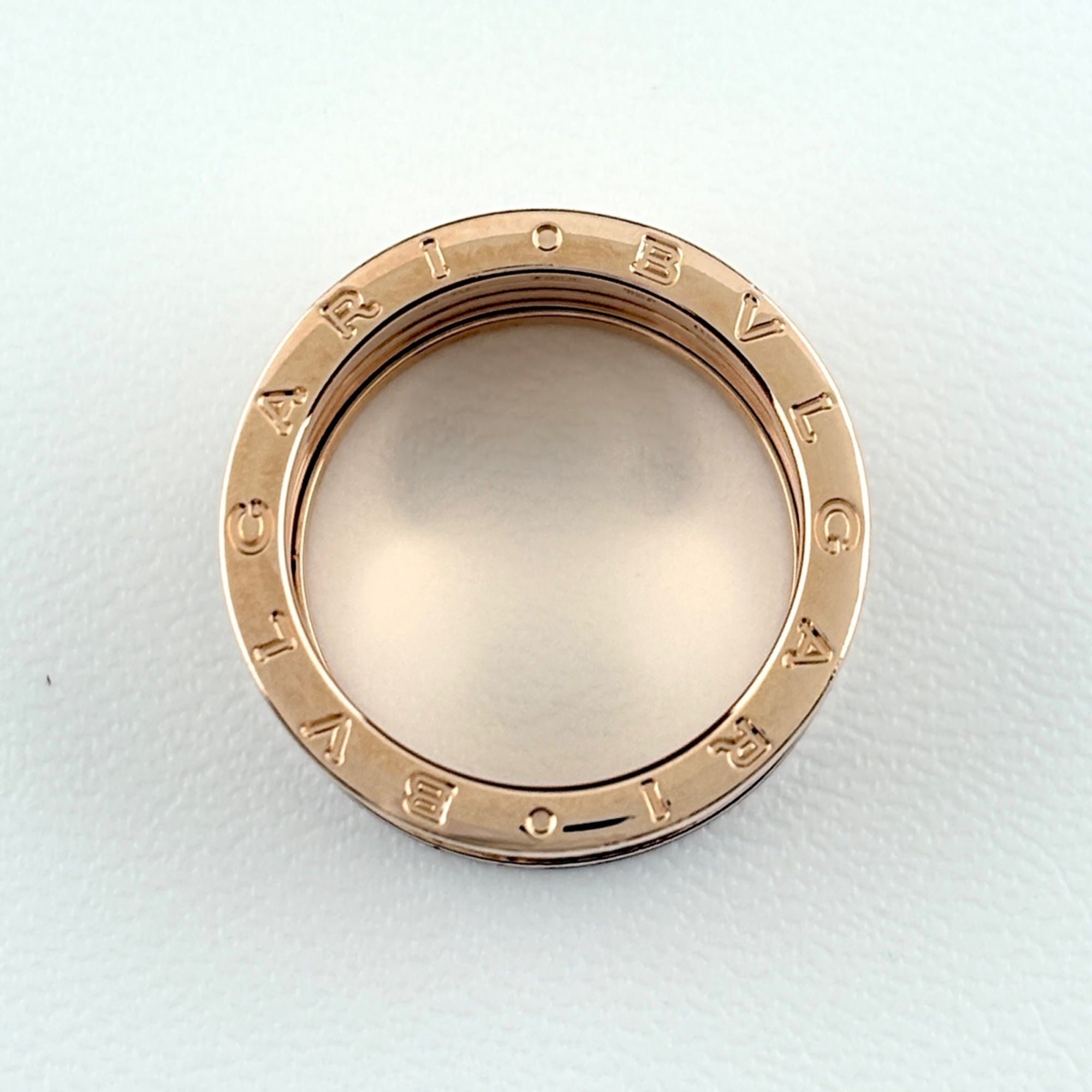 Bvlgari B.Zero1 Black Pink Ceramic Band Ring (Pre-Owned)