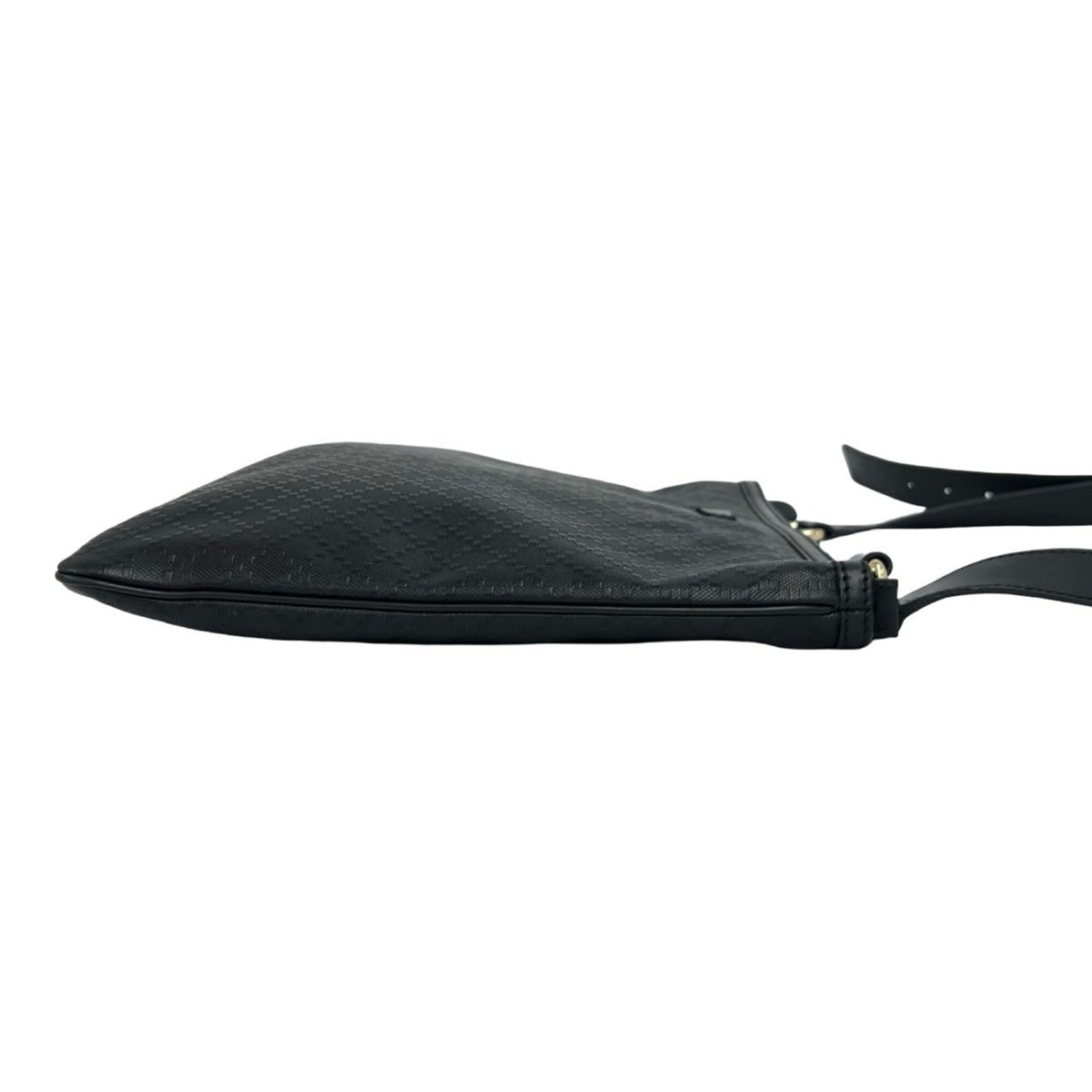 Gucci Black Pvc Leather Messenger Bag Shoulder Bag (Pre-Owned)