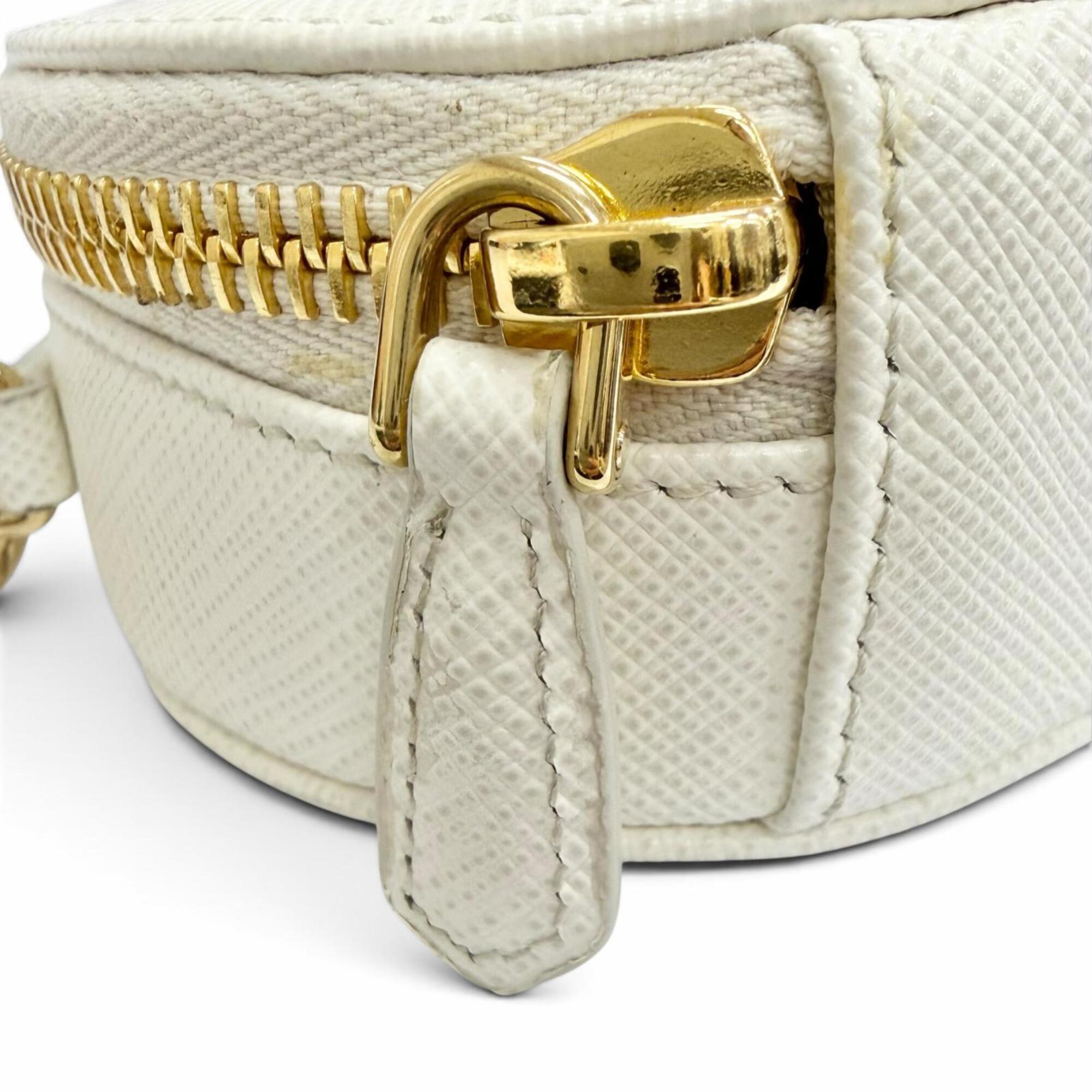 Prada White Leather Pouch (Pre-Owned)