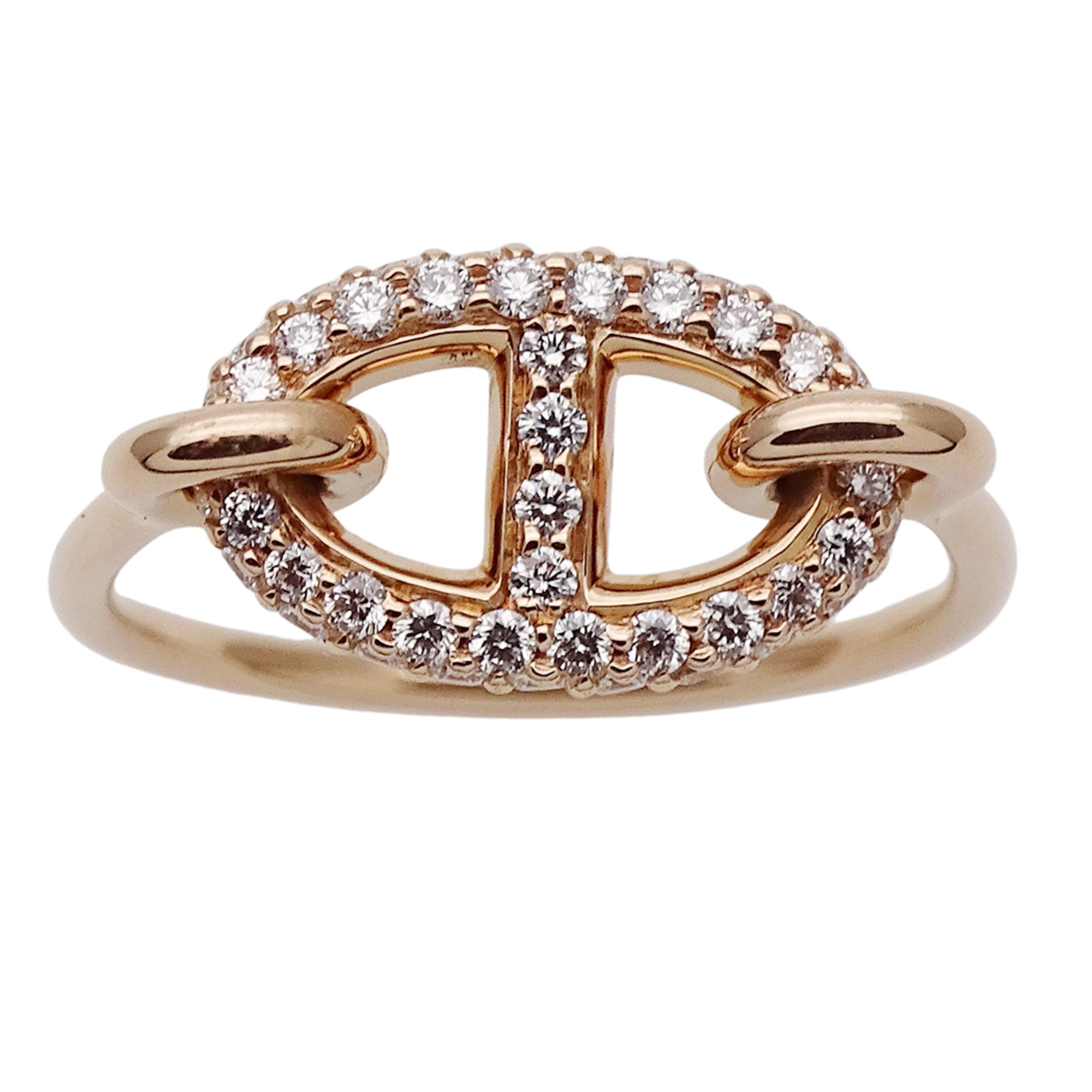 Hermes Pink Gold Pink Gold (18K) Band Ring (Pre-Owned)