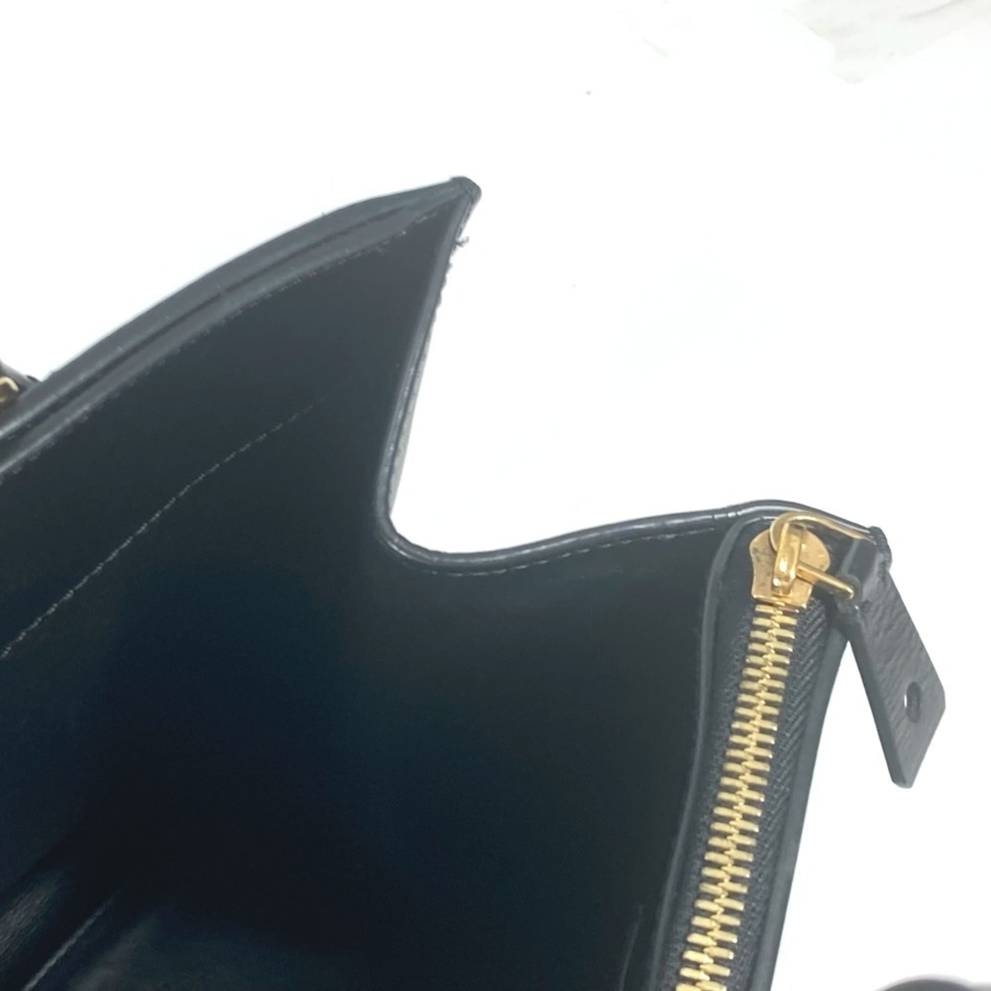 Louis Vuitton Black Noir Leather Handbag (Pre-Owned)