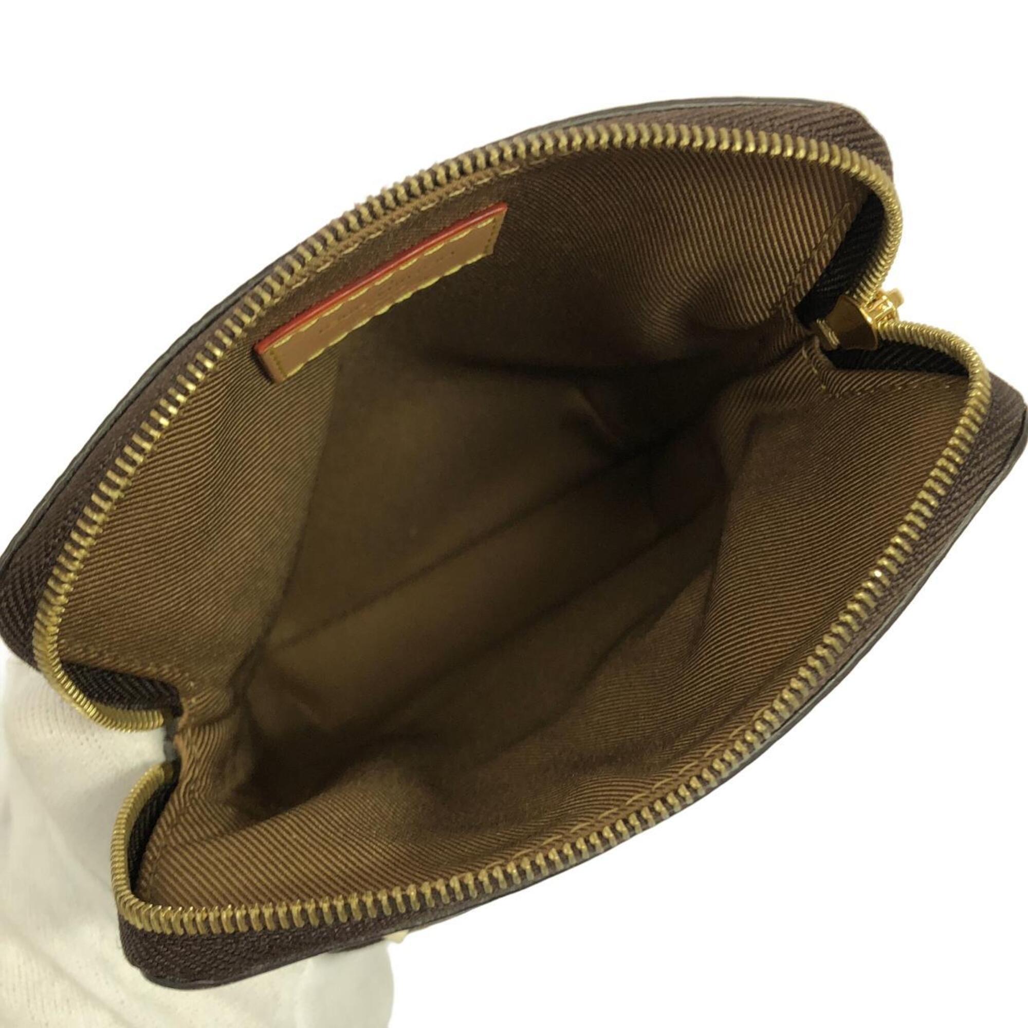 Louis Vuitton Marron Coated Canvas Shoulder Bag (Pre-Owned)