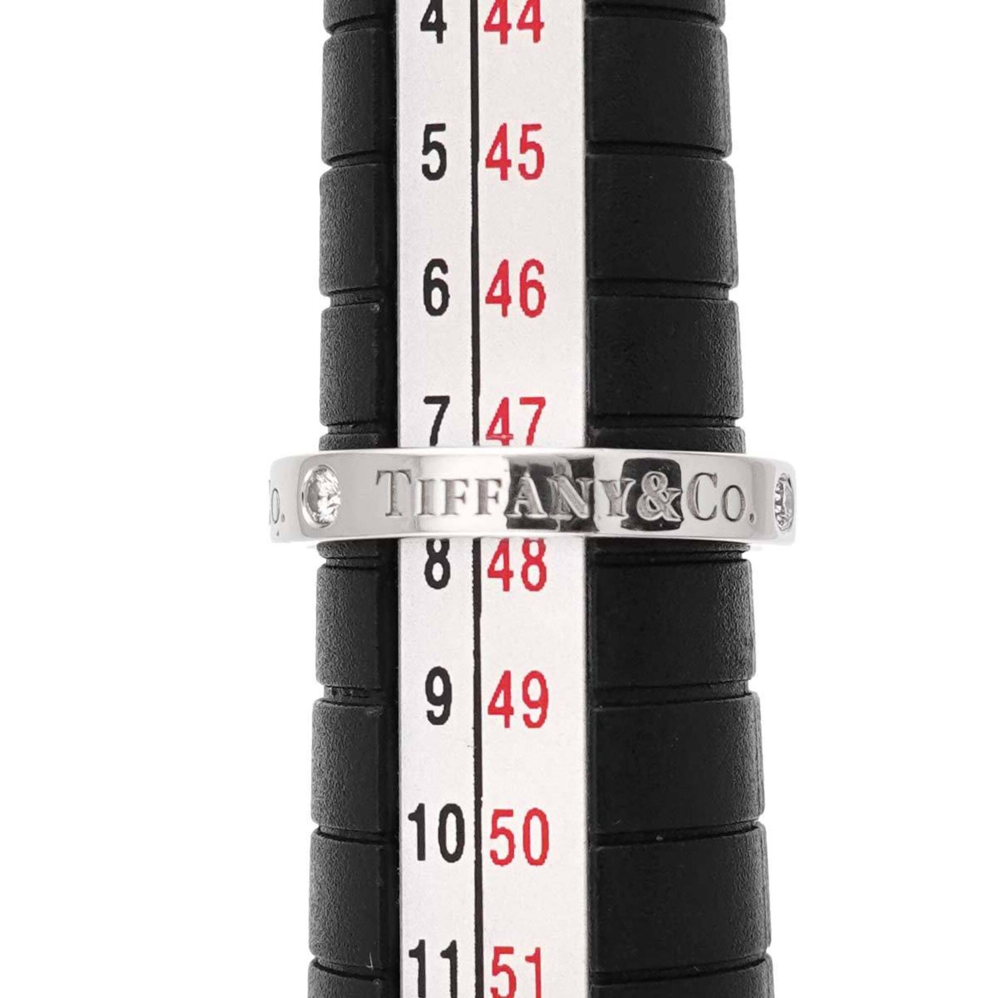 Tiffany Platinum Platinum 950 Band Ring (Pre-Owned)