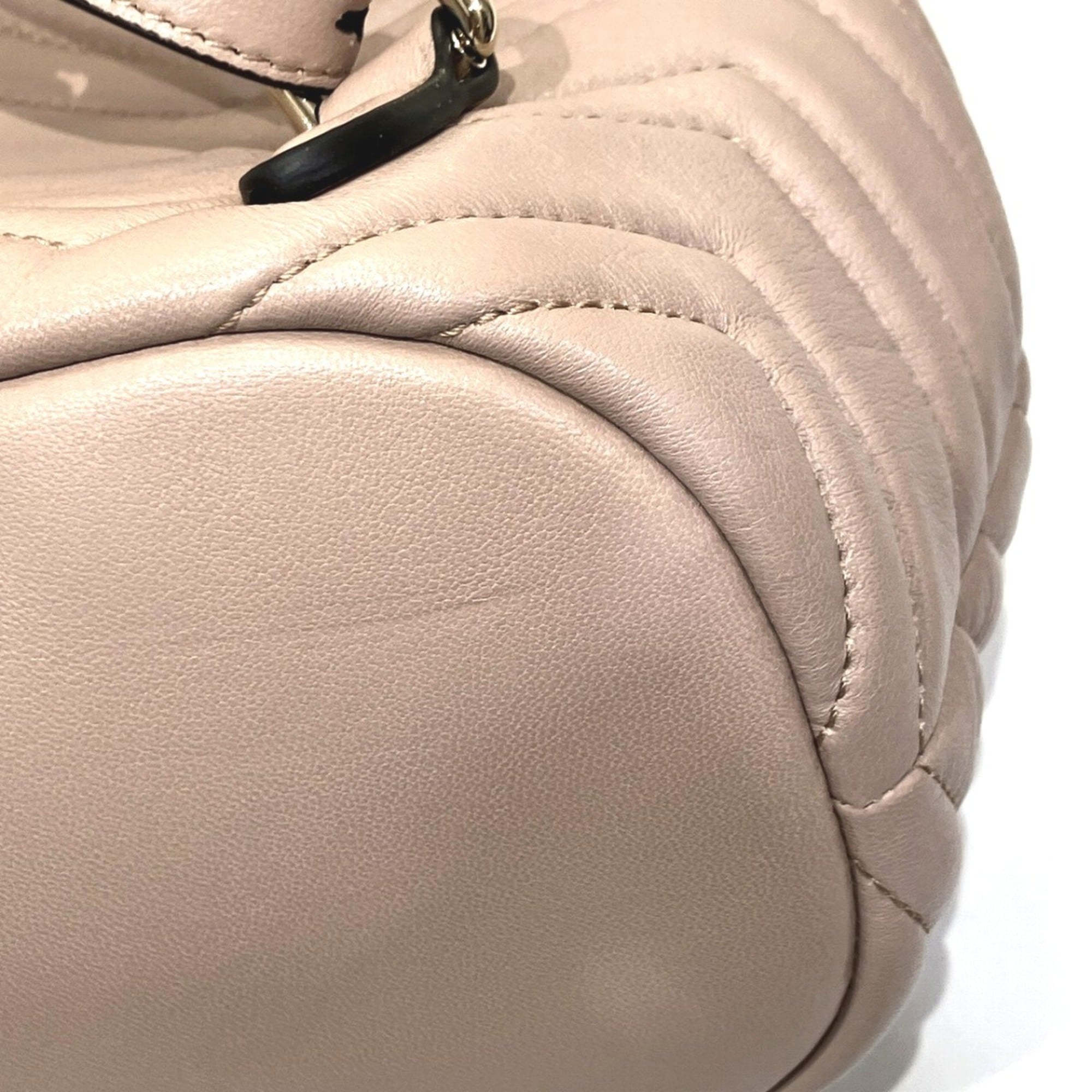 Gucci Beige Leather Backpack (Pre-Owned)