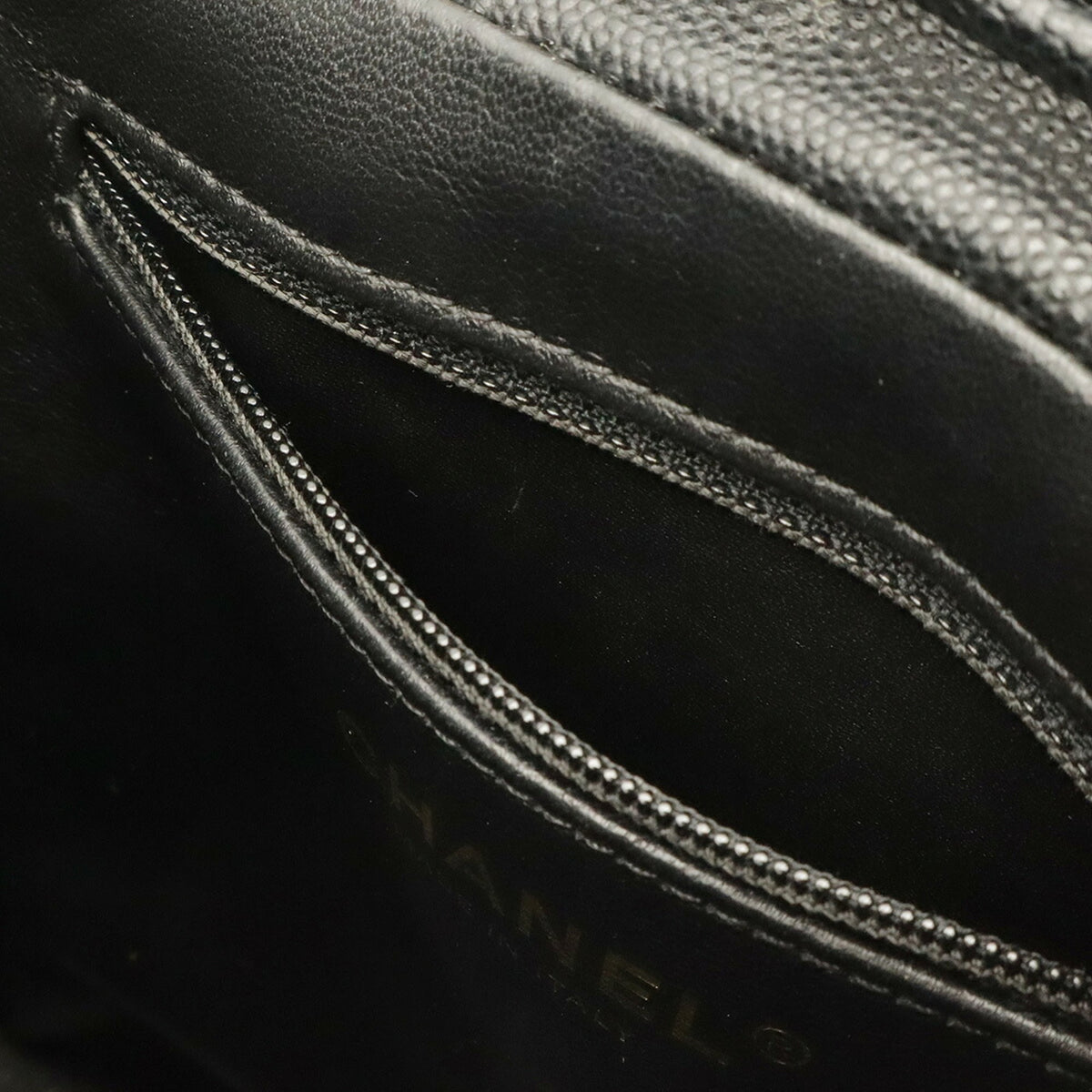 Chanel Black Grained Calfskin Backpack (Pre-Owned)