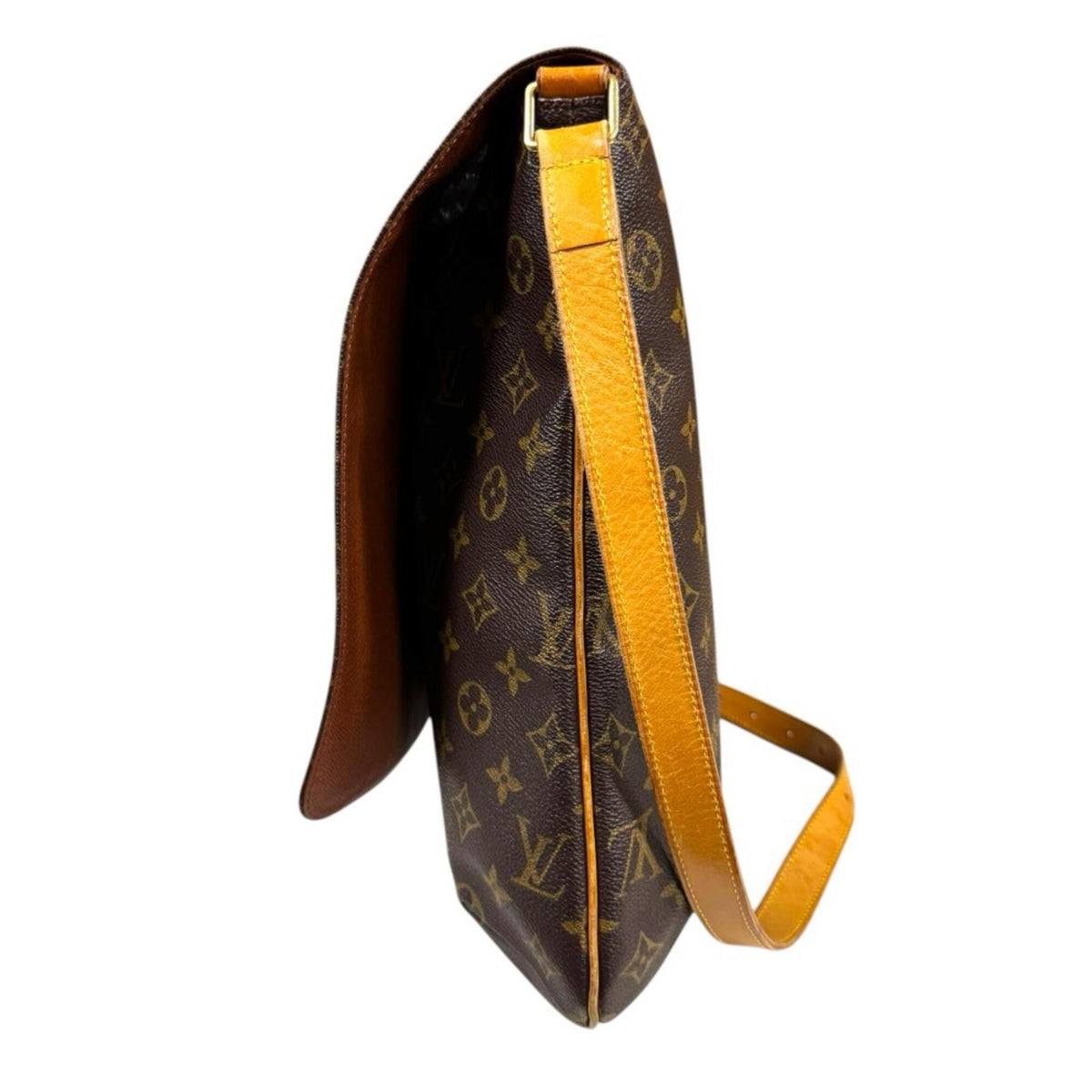 Louis Vuitton Brown Monogram Canvas Shoulder Bag (Pre-Owned)
