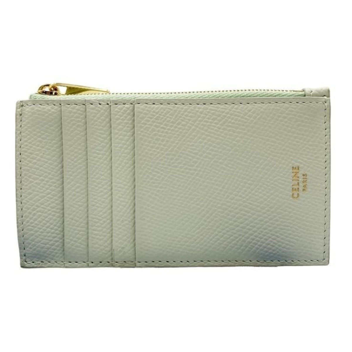 Celine Green Light Green Leather Coin Purse/Coin Case (Pre-Owned)