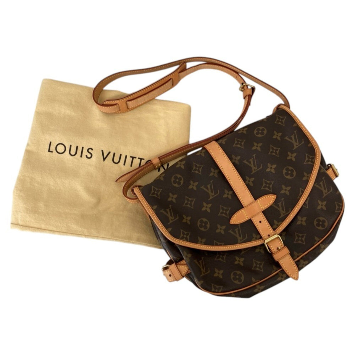 Louis Vuitton Brown Monogram Monogram Shoulder Bag (Pre-Owned)