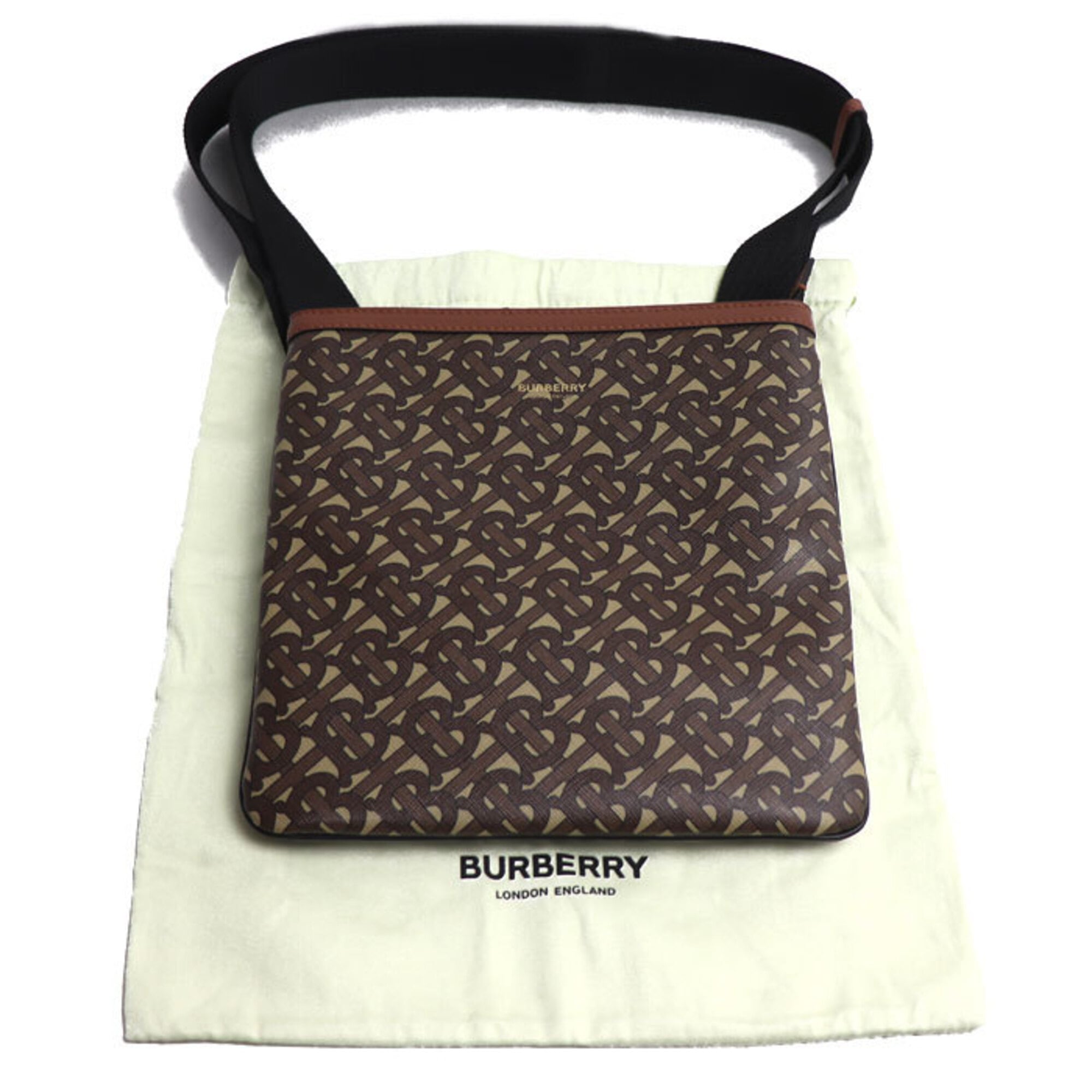 Burberry Brown Pvc Leather Shoulder Bag (Pre-Owned)