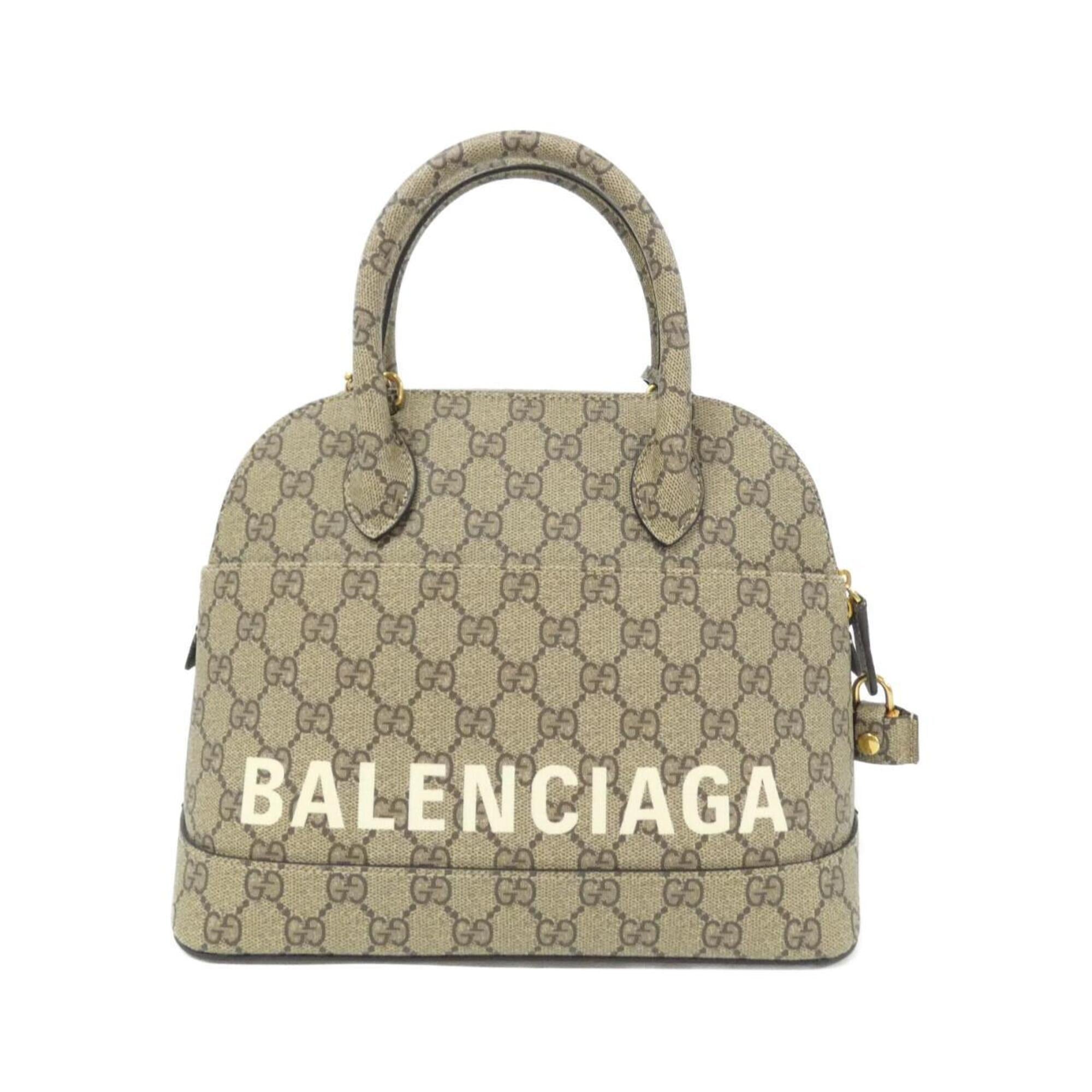 Gucci Beige Gg Supreme Canvas Handbag (Pre-Owned)