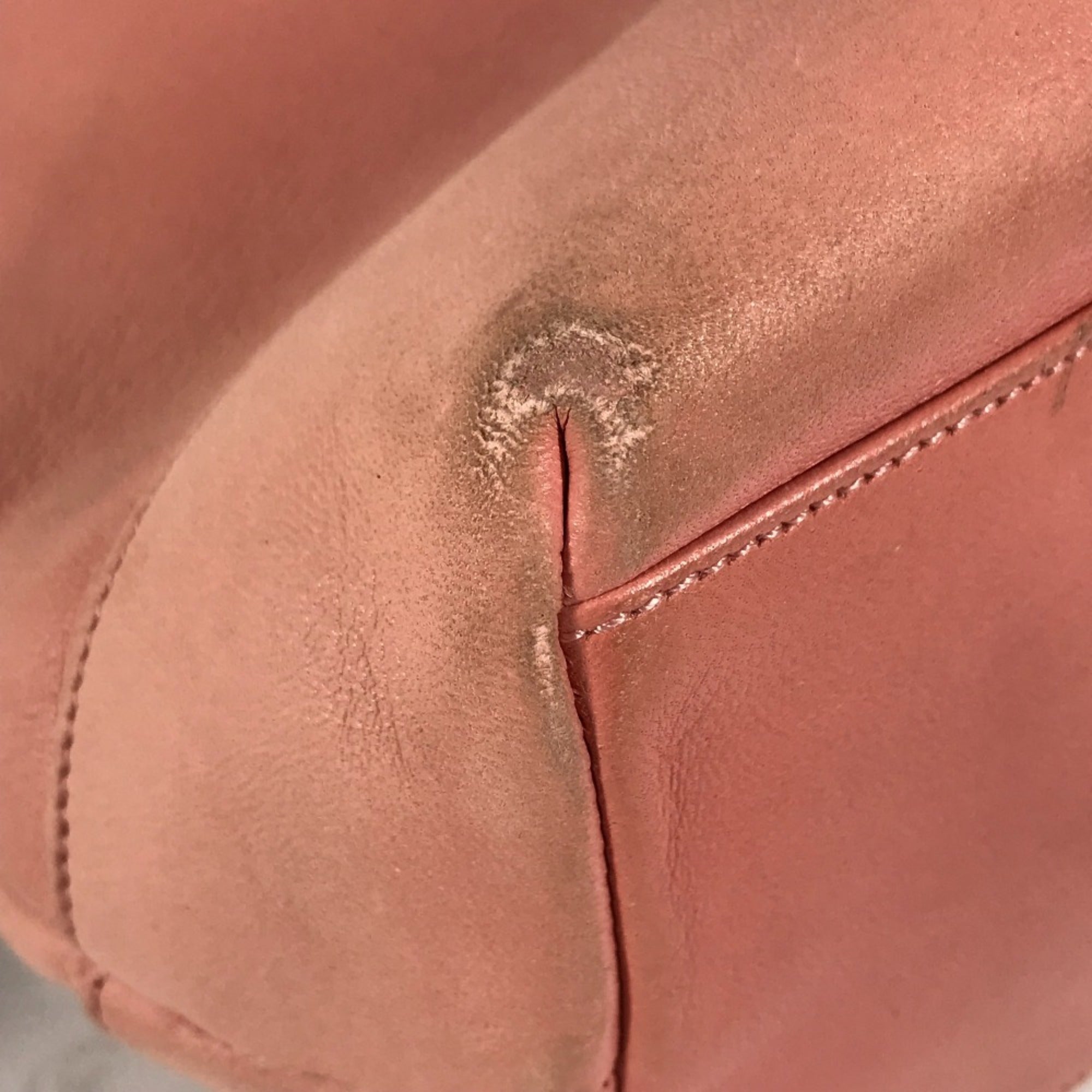 Chanel Pink Leather Shoulder Bag Tote Bag (Pre-Owned)